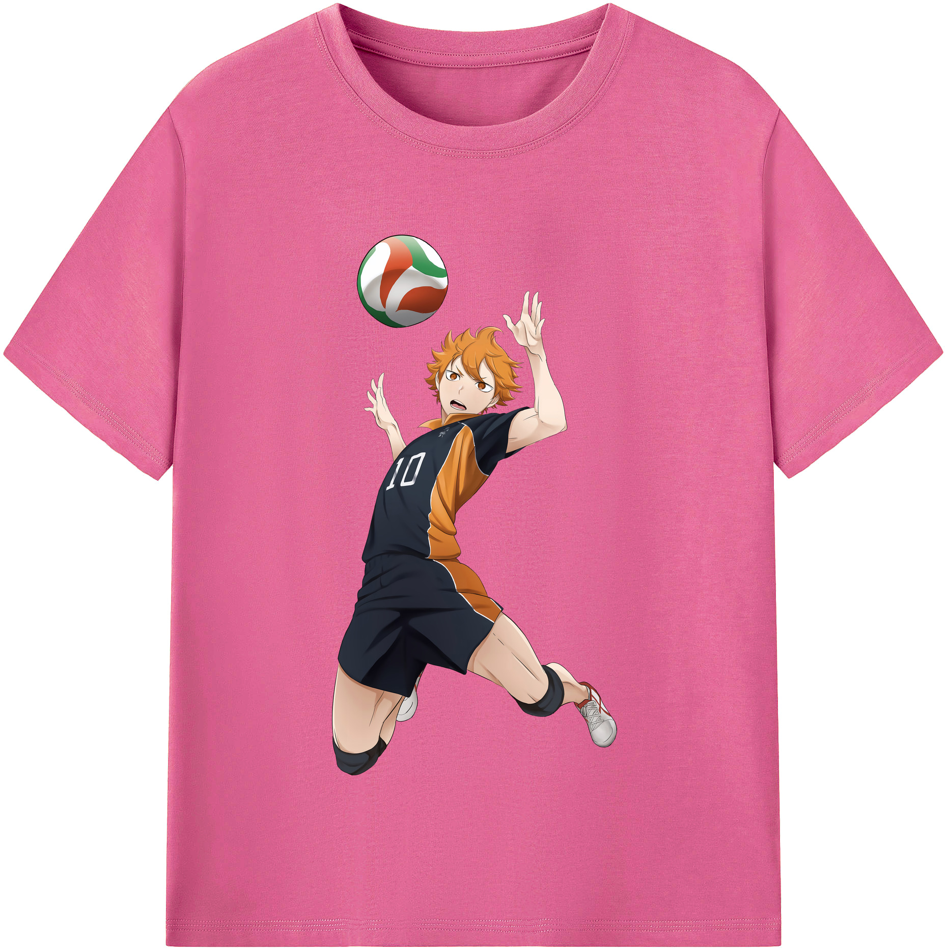 （画像用） ハイキュー!! Haikyu!! レディースカジュアルプリントTシャツ（綿100％）