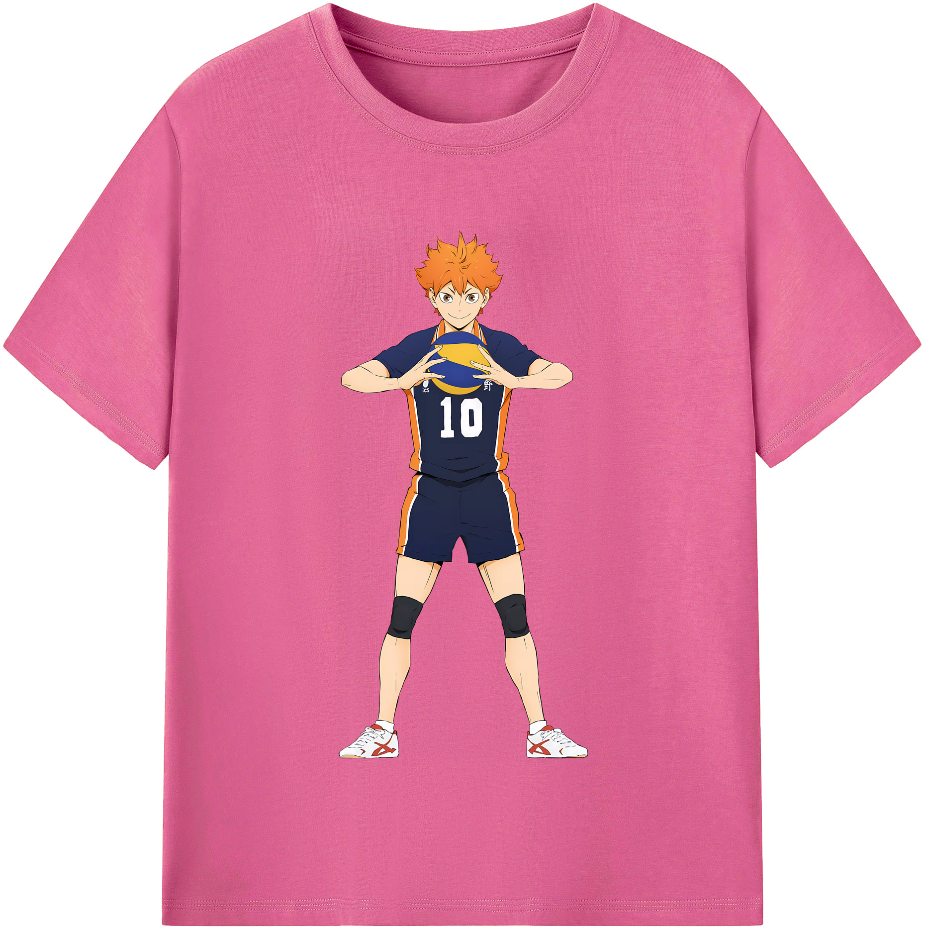 （画像用） ハイキュー!! Haikyu!! レディースカジュアルプリントTシャツ（綿100％）