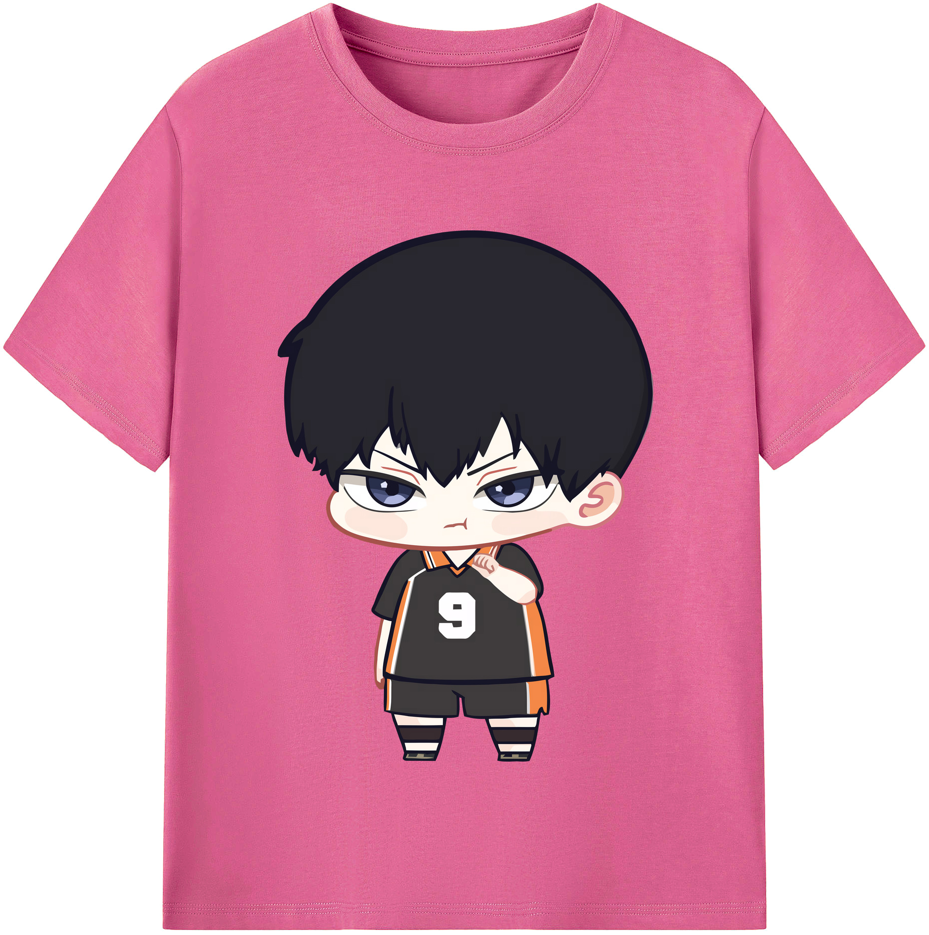 （画像用） ハイキュー!! Haikyu!! レディースカジュアルプリントTシャツ（綿100％）