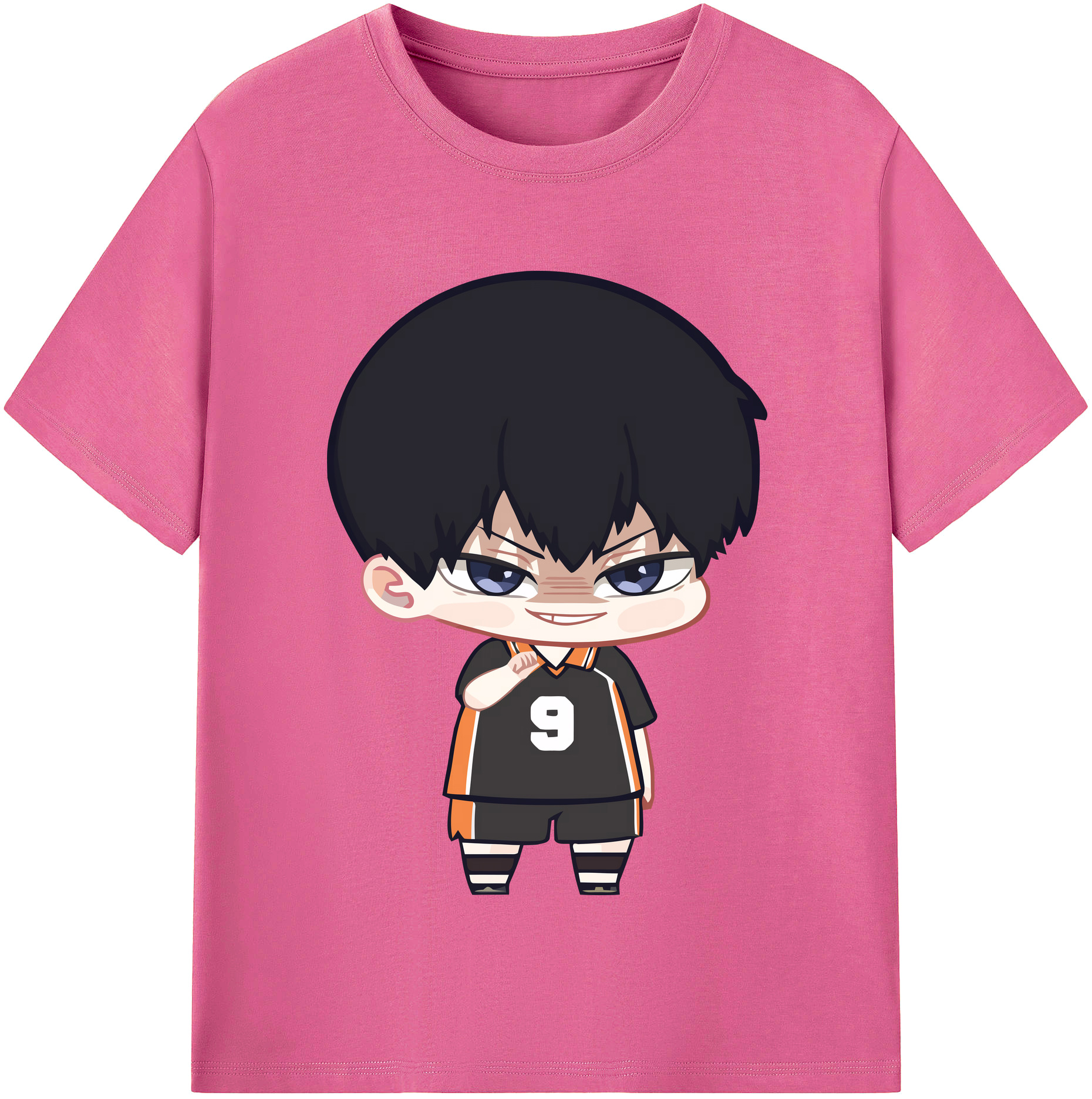 （画像用） ハイキュー!! Haikyu!! レディースカジュアルプリントTシャツ（綿100％）