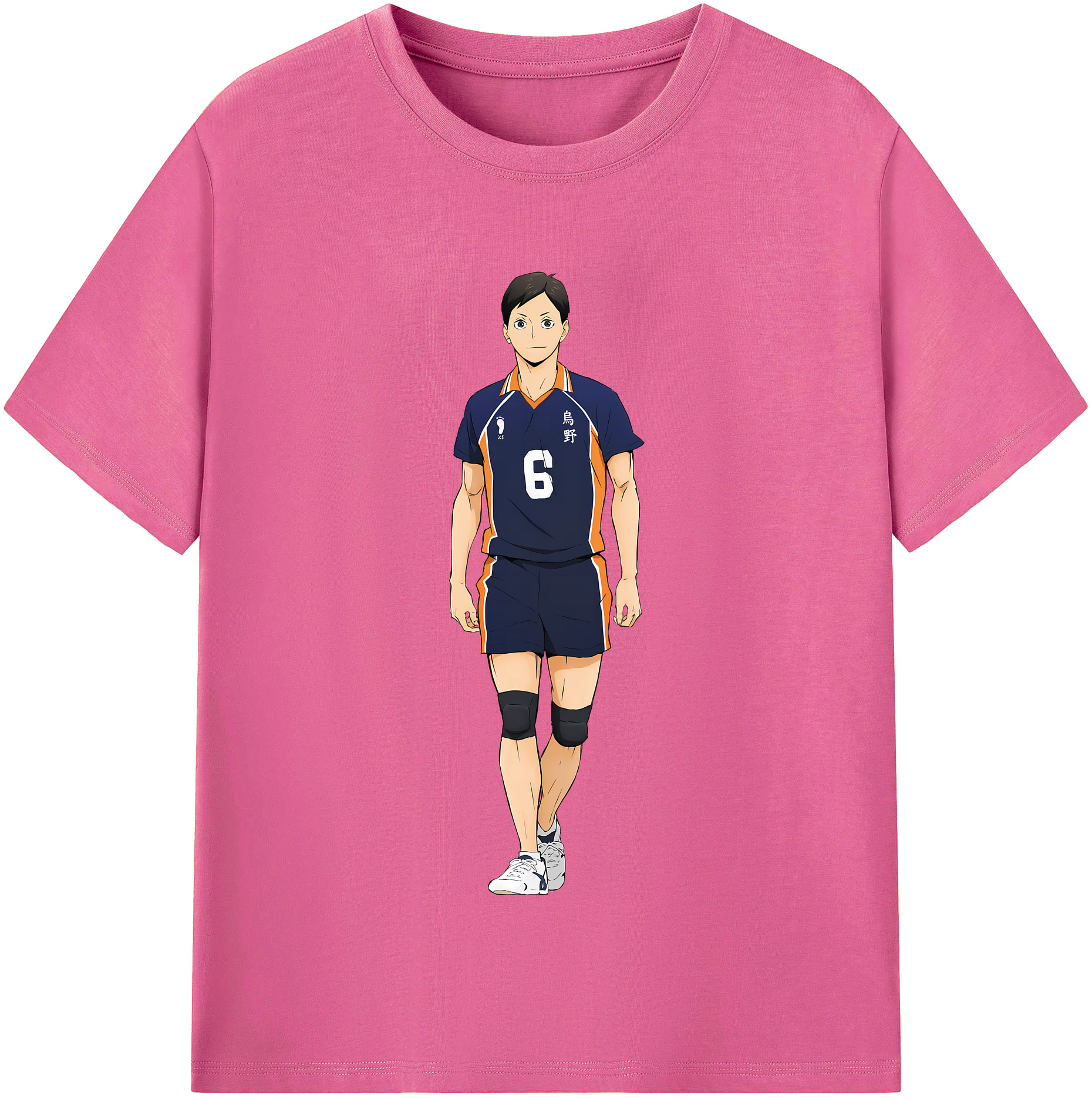 （画像用） ハイキュー!! Haikyu!! レディースカジュアルプリントTシャツ（綿100％）