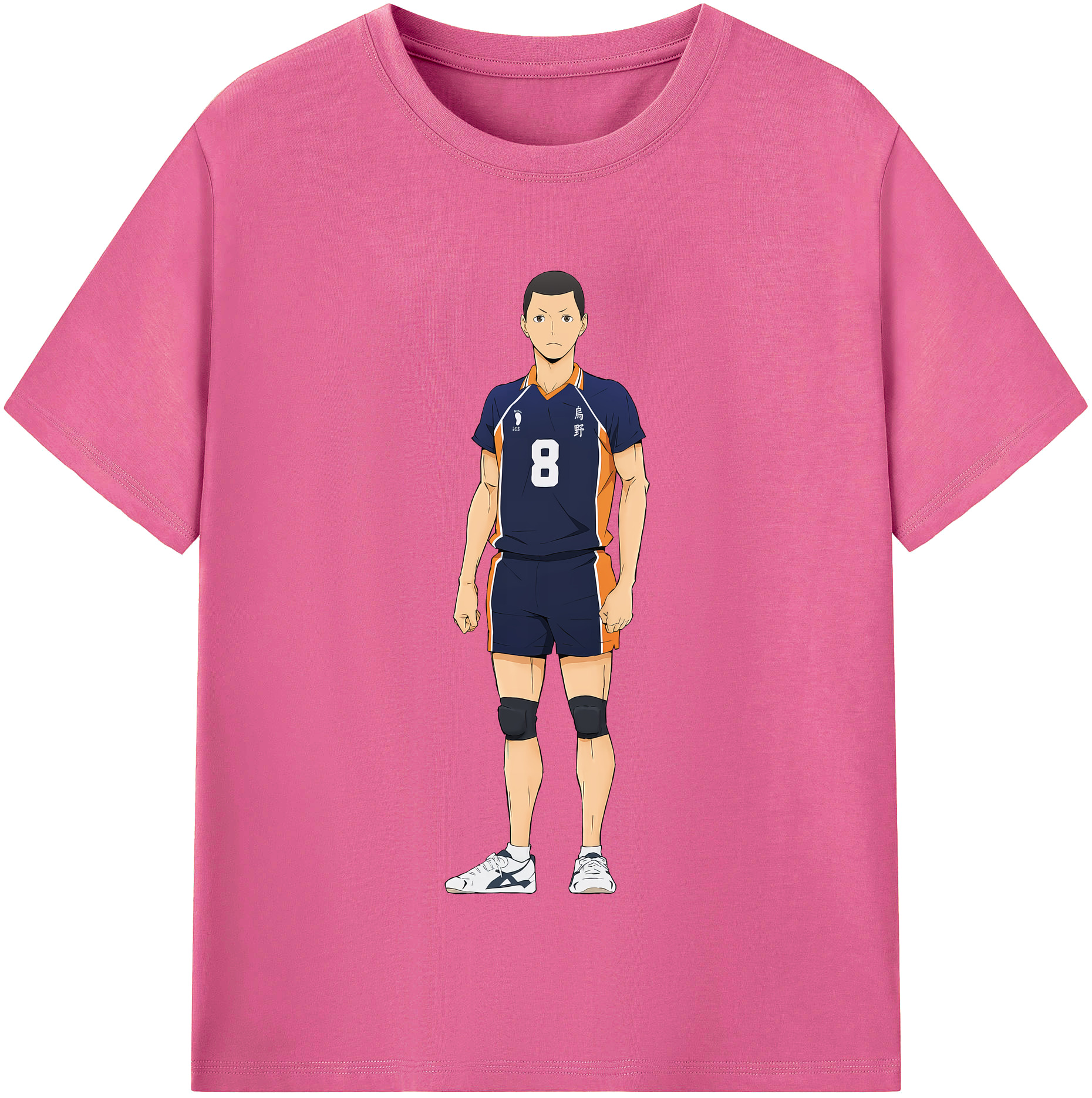 （画像用） ハイキュー!! Haikyu!! レディースカジュアルプリントTシャツ（綿100％）