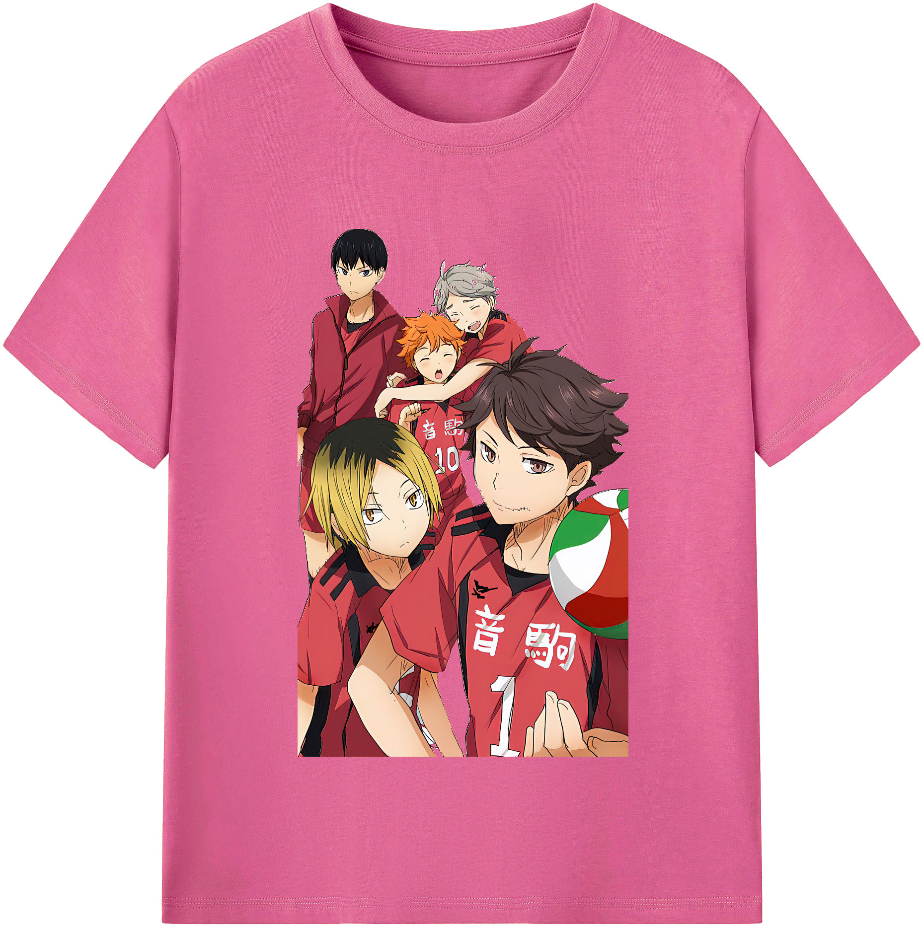 （画像用） ハイキュー!! Haikyu!! レディースカジュアルプリントTシャツ（綿100％）