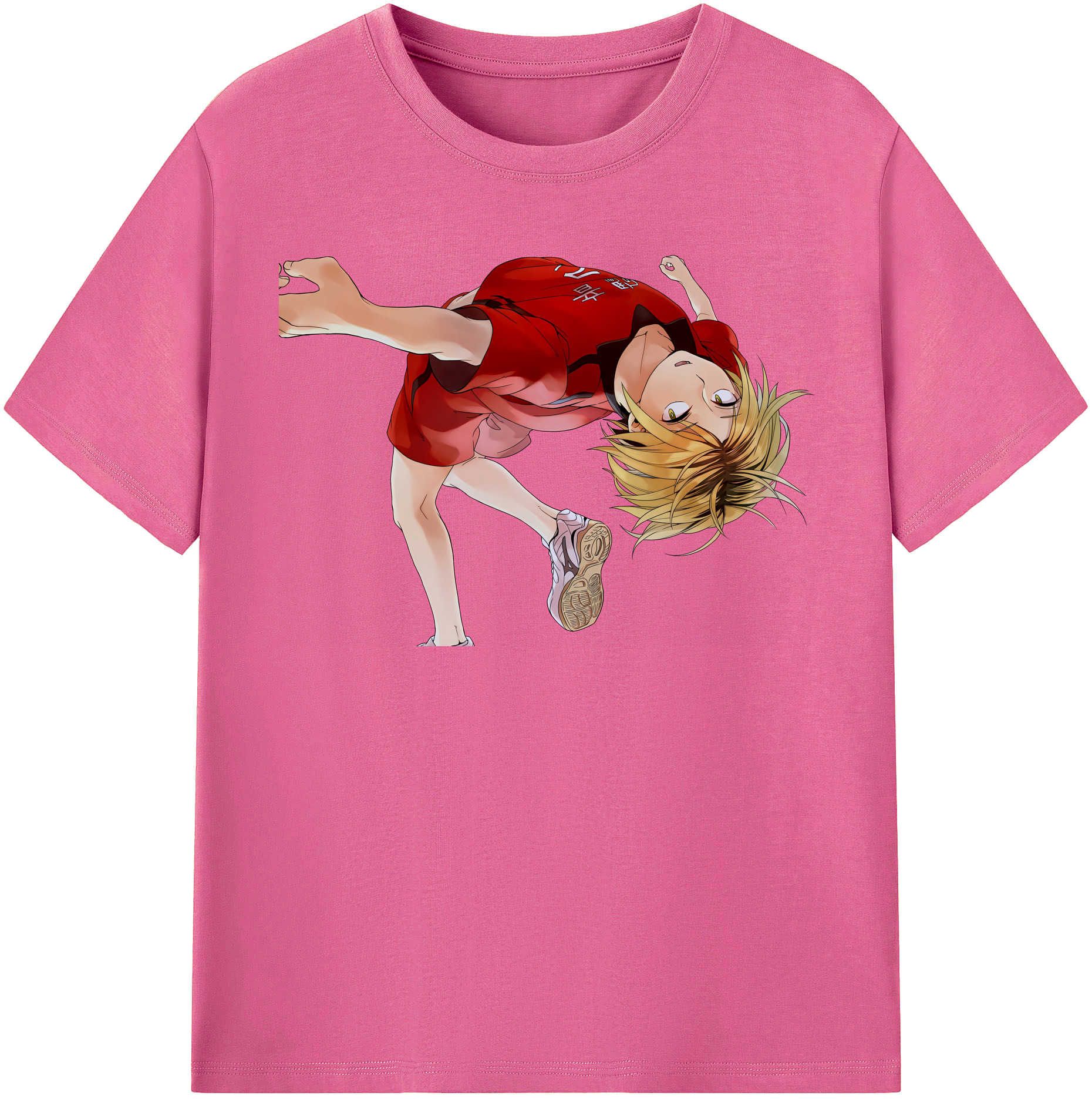 （画像用） ハイキュー!! Haikyu!! レディースカジュアルプリントTシャツ（綿100％）