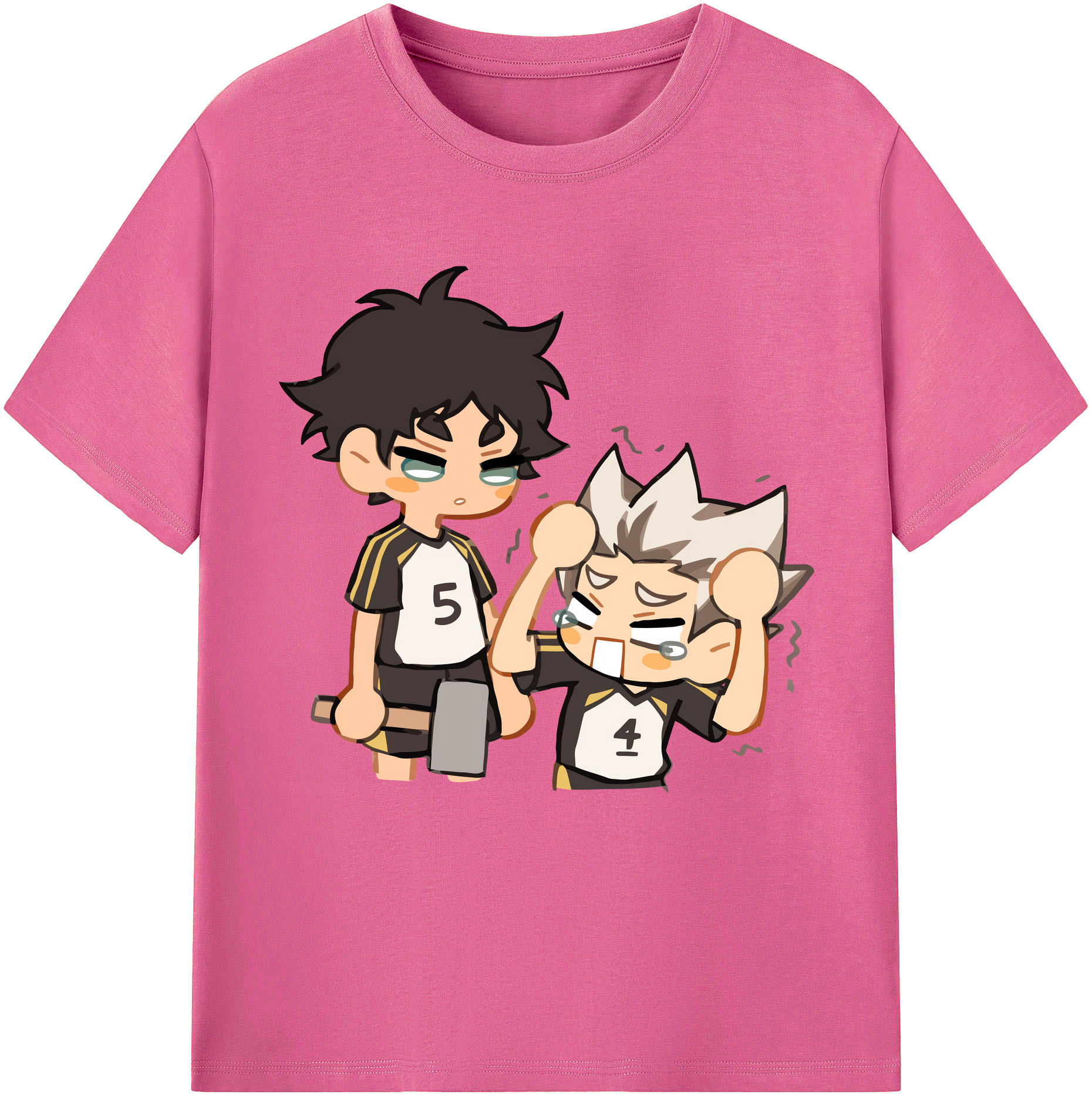 （画像用） ハイキュー!! Haikyu!! レディースカジュアルプリントTシャツ（綿100％）