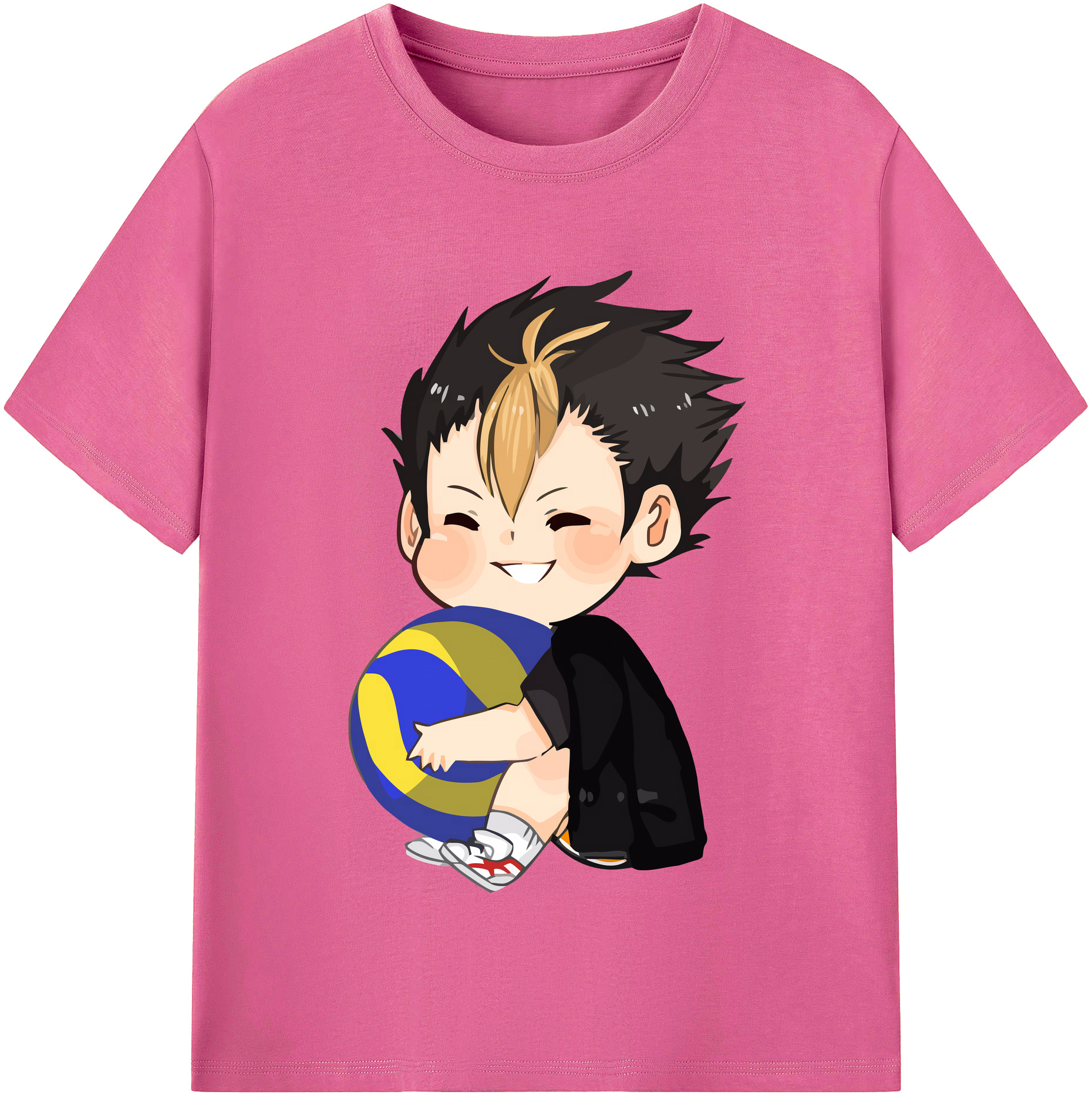（画像用） ハイキュー!! Haikyu!! レディースカジュアルプリントTシャツ（綿100％）