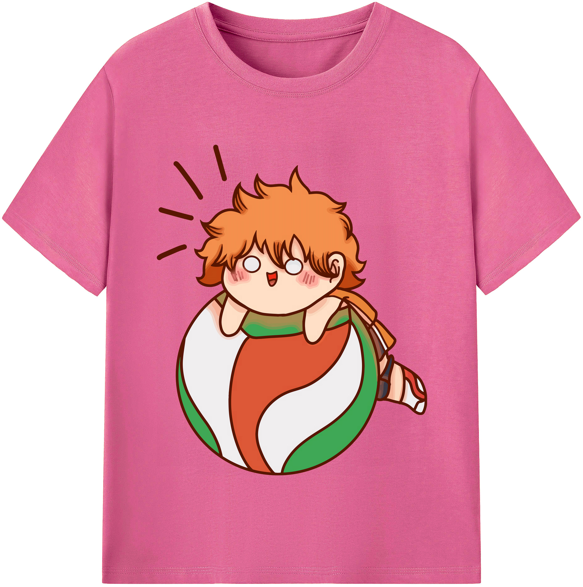 （画像用） ハイキュー!! Haikyu!! レディースカジュアルプリントTシャツ（綿100％）