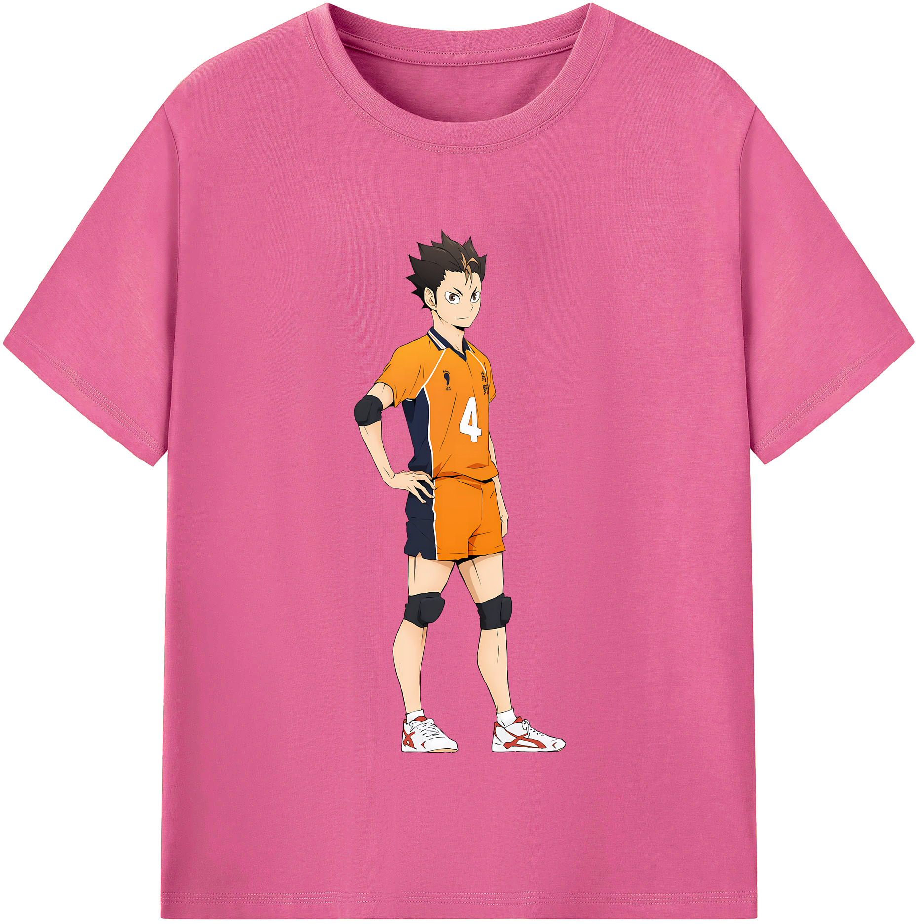 （画像用） ハイキュー!! Haikyu!! レディースカジュアルプリントTシャツ（綿100％）