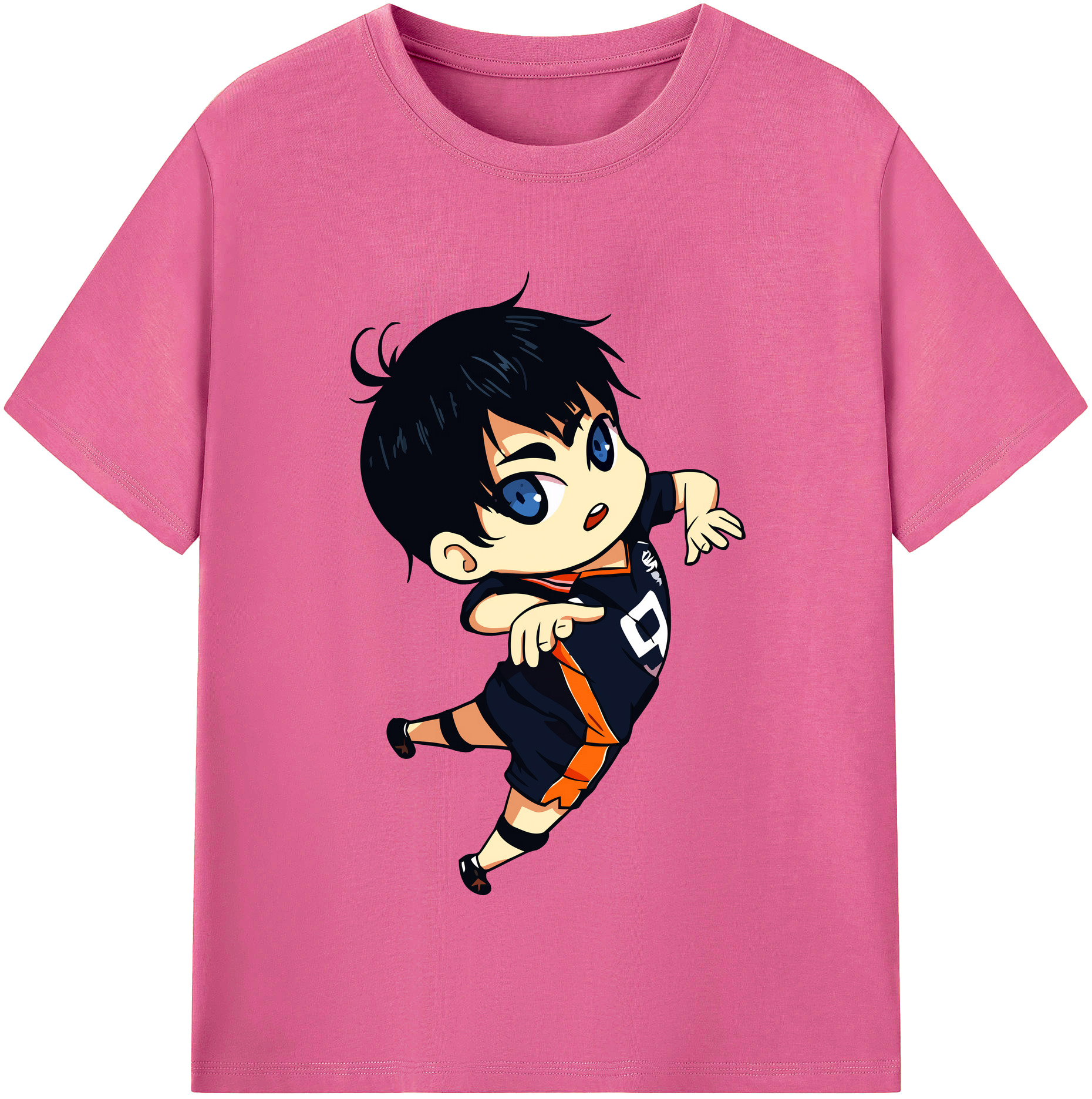 （画像用） ハイキュー!! Haikyu!! レディースカジュアルプリントTシャツ（綿100％）