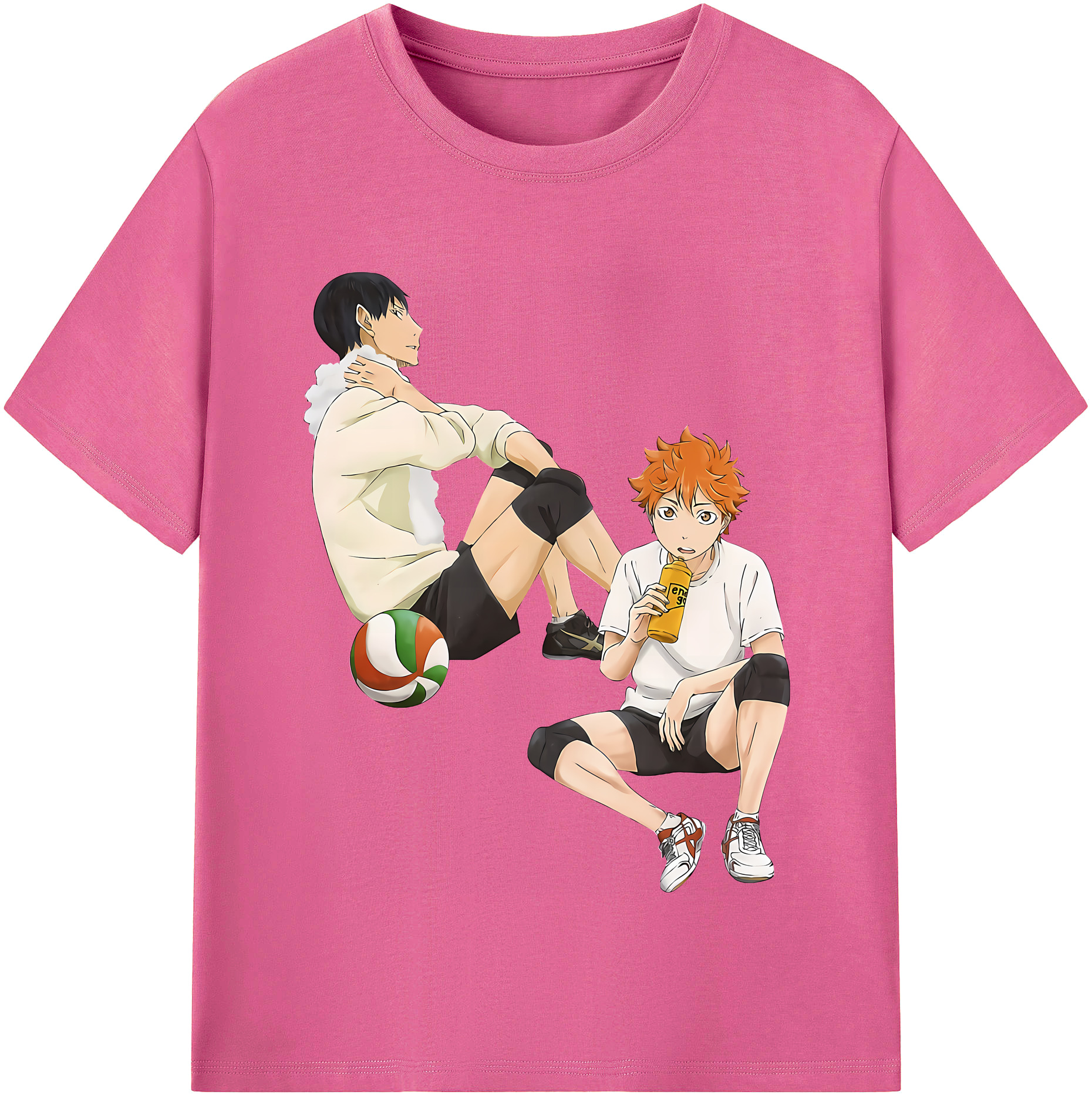 （画像用） ハイキュー!! Haikyu!! レディースカジュアルプリントTシャツ（綿100％）