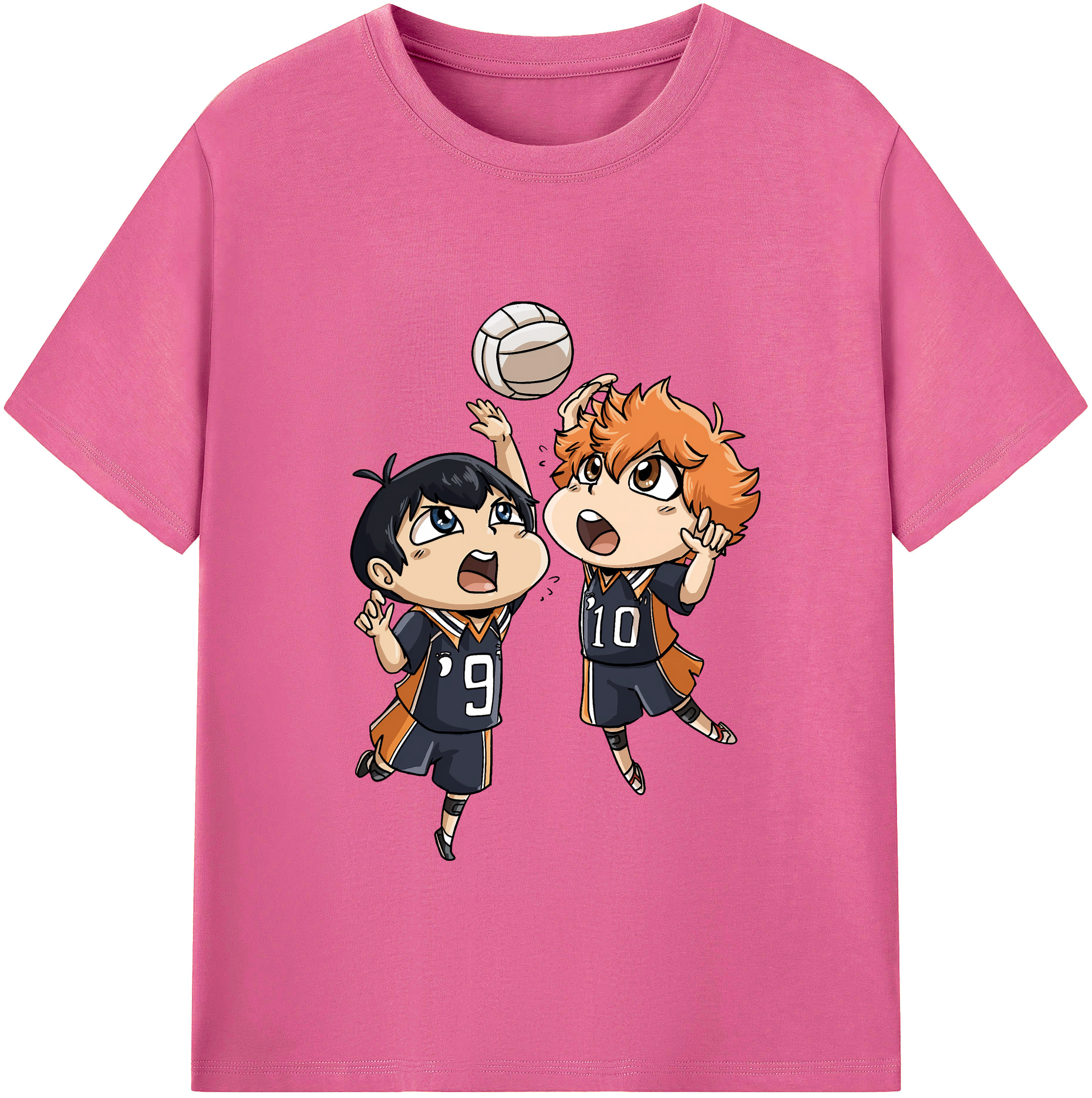 （画像用） ハイキュー!! Haikyu!! レディースカジュアルプリントTシャツ（綿100％）