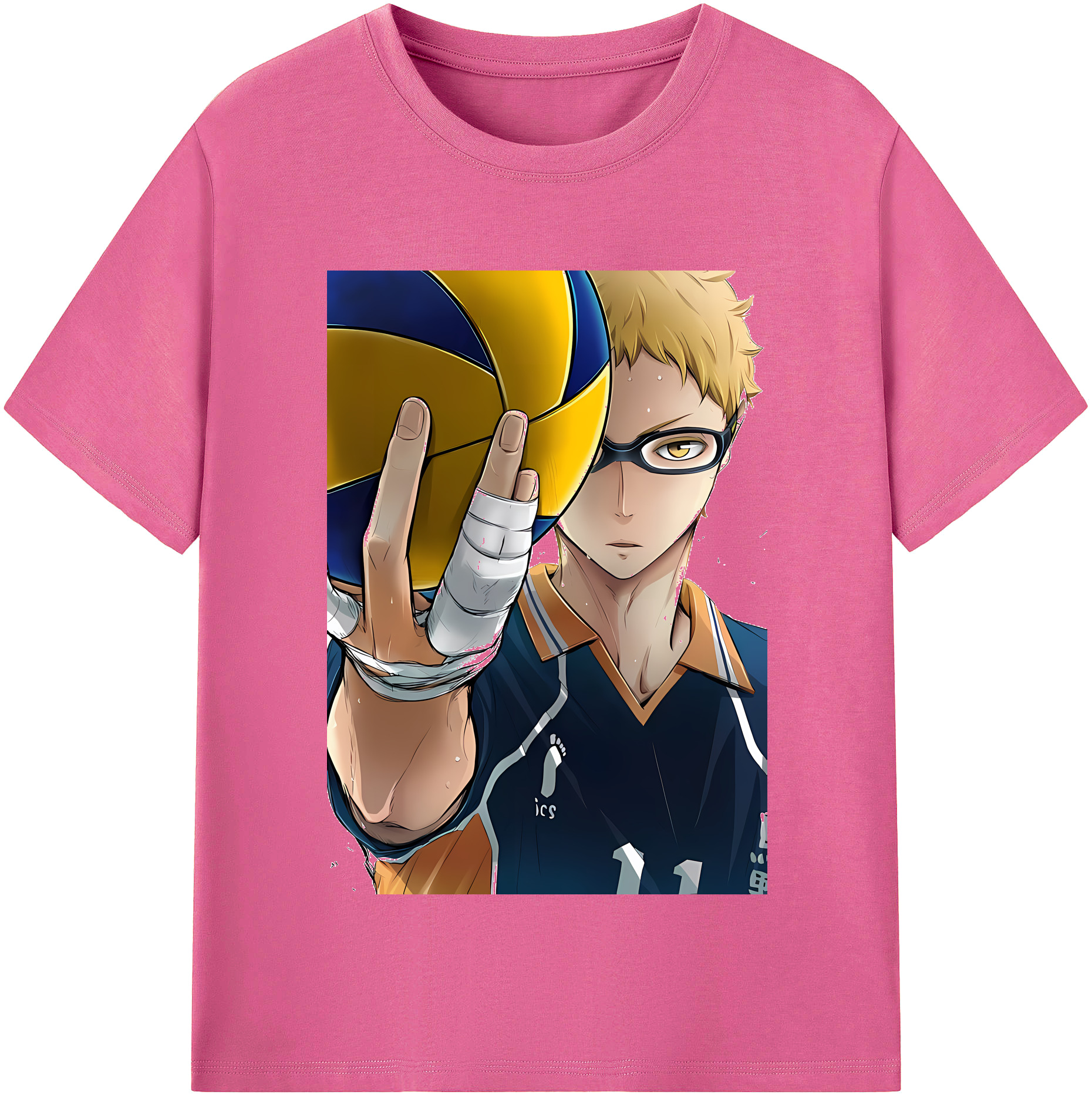 （画像用） ハイキュー!! Haikyu!! レディースカジュアルプリントTシャツ（綿100％）