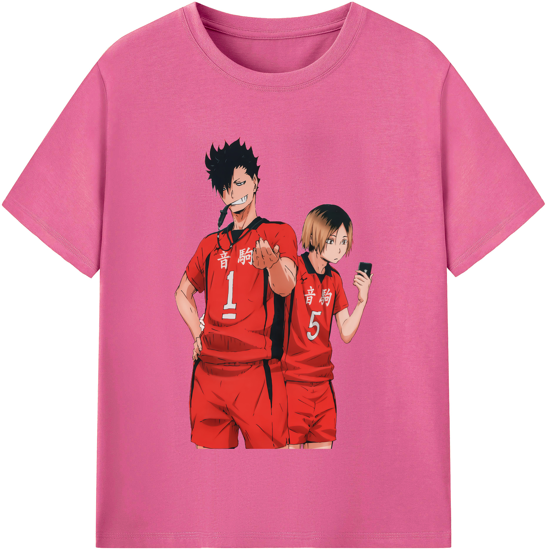 （画像用） ハイキュー!! Haikyu!! レディースカジュアルプリントTシャツ（綿100％）