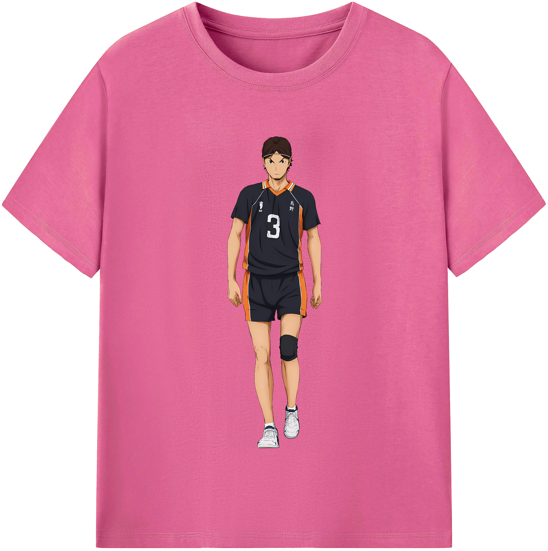 （画像用） ハイキュー!! Haikyu!! レディースカジュアルプリントTシャツ（綿100％）