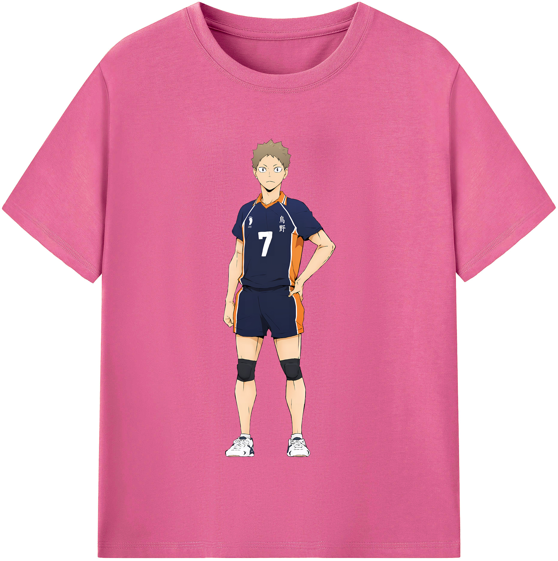 （画像用） ハイキュー!! Haikyu!! レディースカジュアルプリントTシャツ（綿100％）