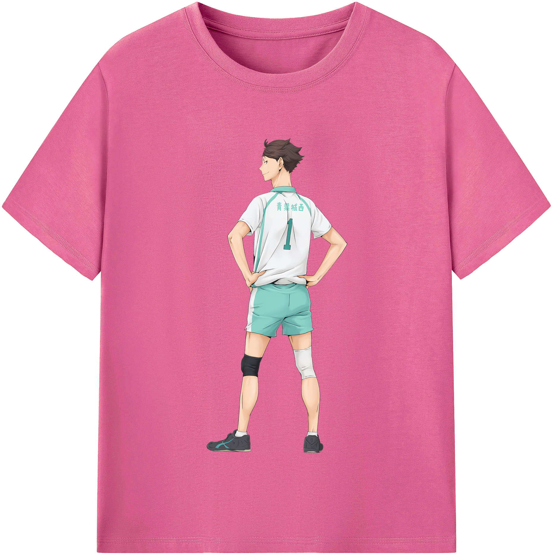 （画像用） ハイキュー!! Haikyu!! レディースカジュアルプリントTシャツ（綿100％）