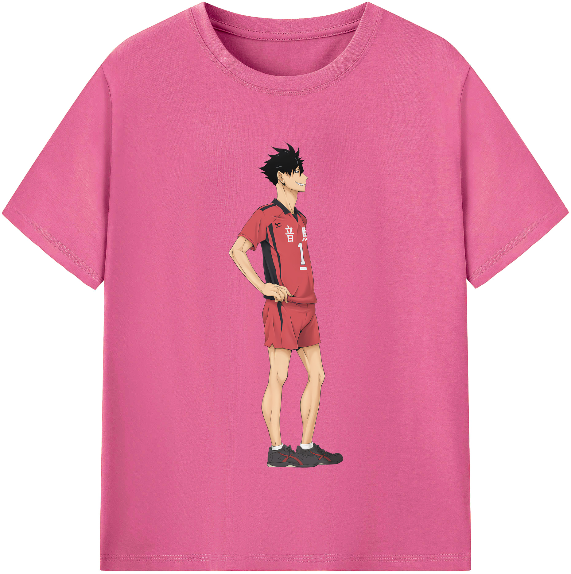 （画像用） ハイキュー!! Haikyu!! レディースカジュアルプリントTシャツ（綿100％）