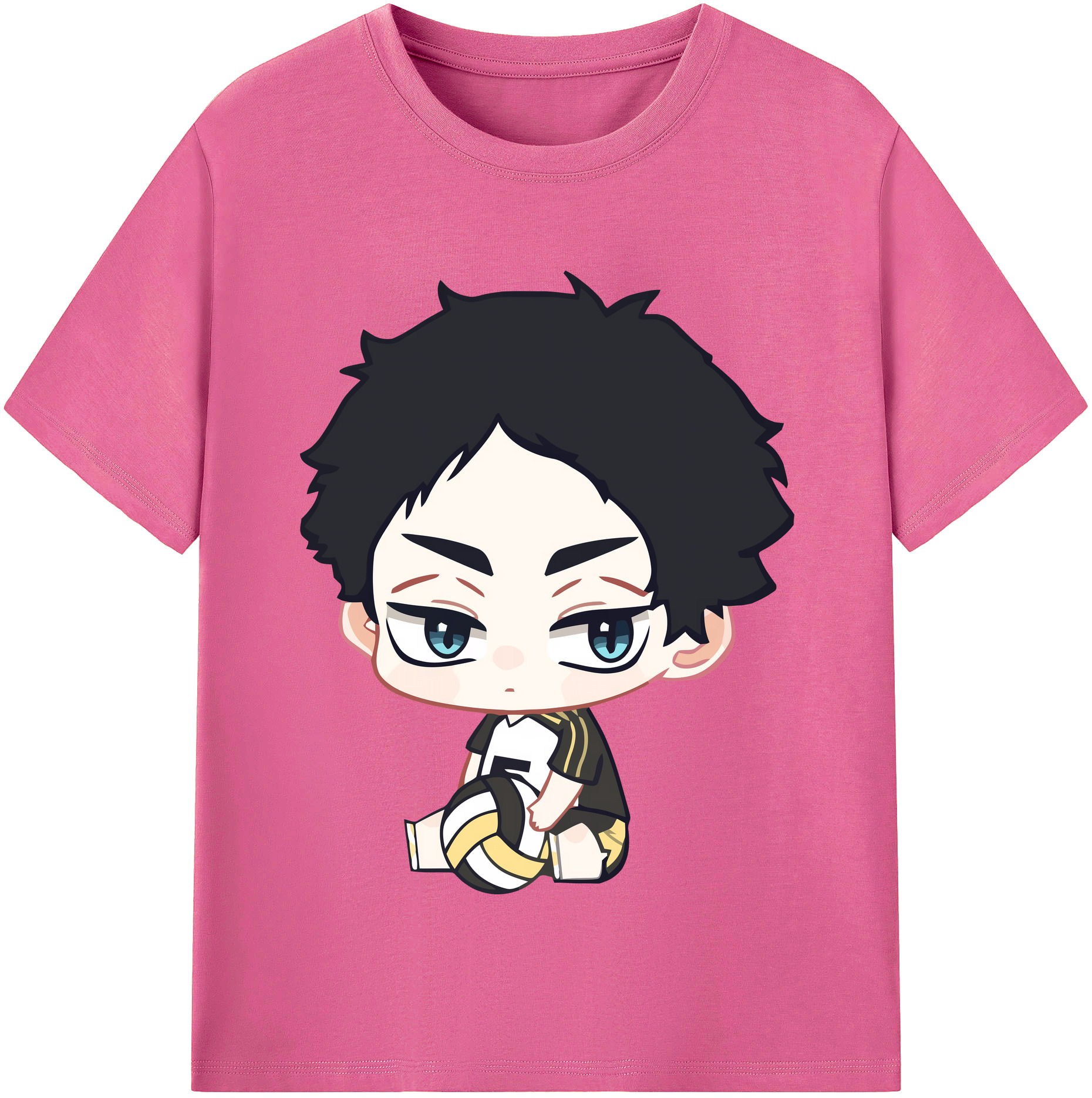 （画像用） ハイキュー!! Haikyu!! レディースカジュアルプリントTシャツ（綿100％）