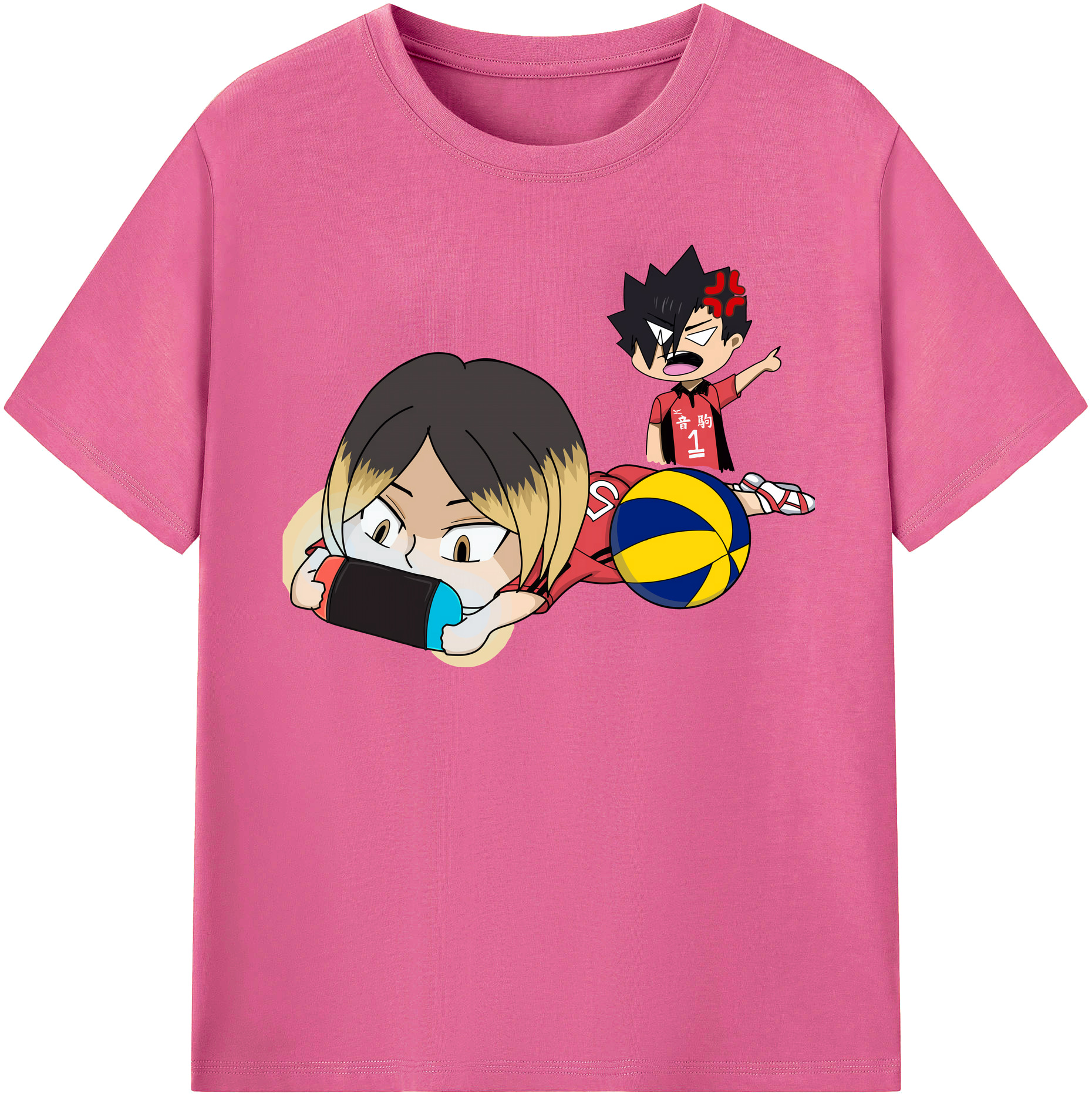 （画像用） ハイキュー!! Haikyu!! レディースカジュアルプリントTシャツ（綿100％）
