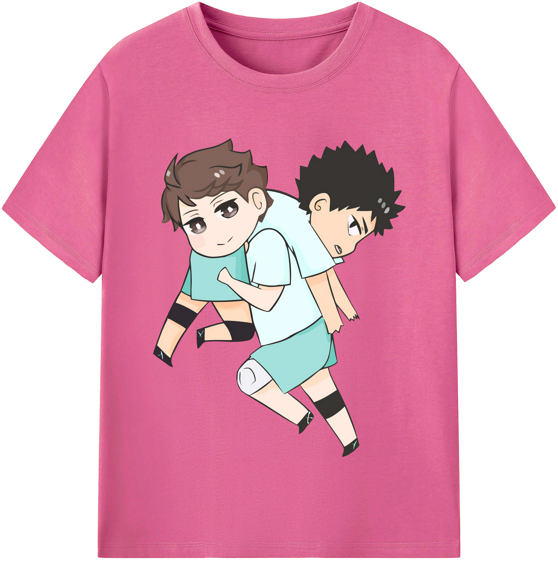 （画像用） ハイキュー!! Haikyu!! レディースカジュアルプリントTシャツ（綿100％）