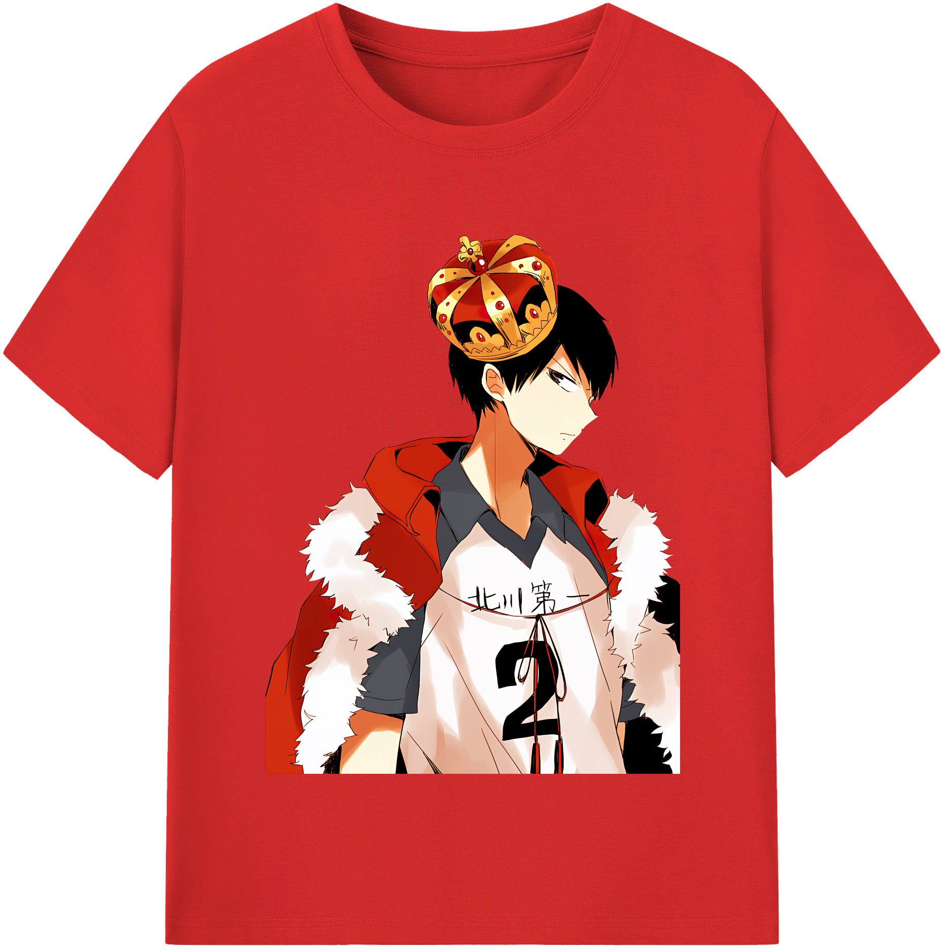（画像用） ハイキュー!! Haikyu!! レディースカジュアルプリントTシャツ（綿100％）