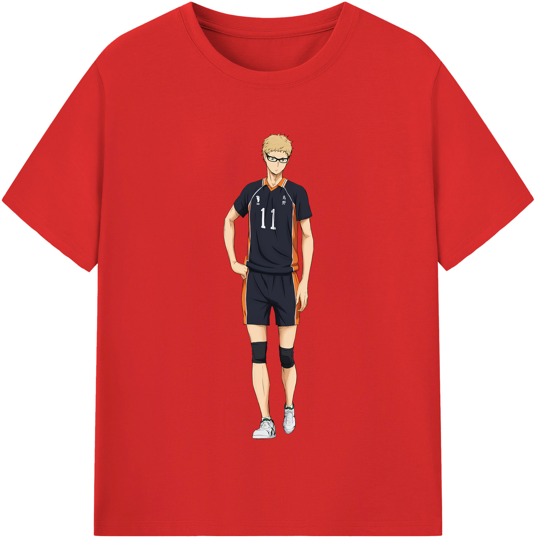 （画像用） ハイキュー!! Haikyu!! レディースカジュアルプリントTシャツ（綿100％）
