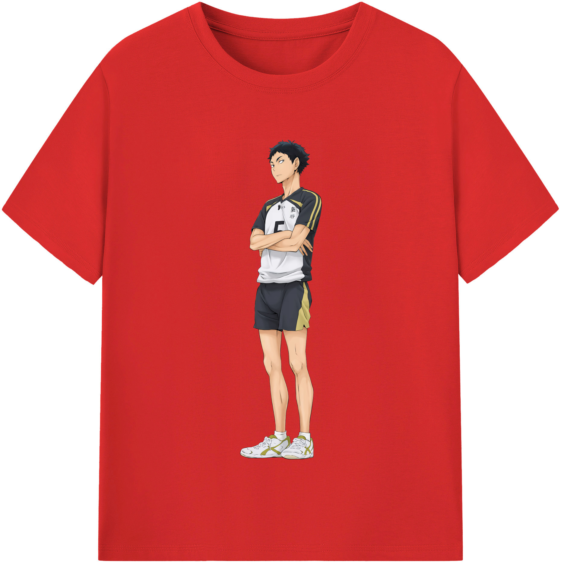 （画像用） ハイキュー!! Haikyu!! レディースカジュアルプリントTシャツ（綿100％）