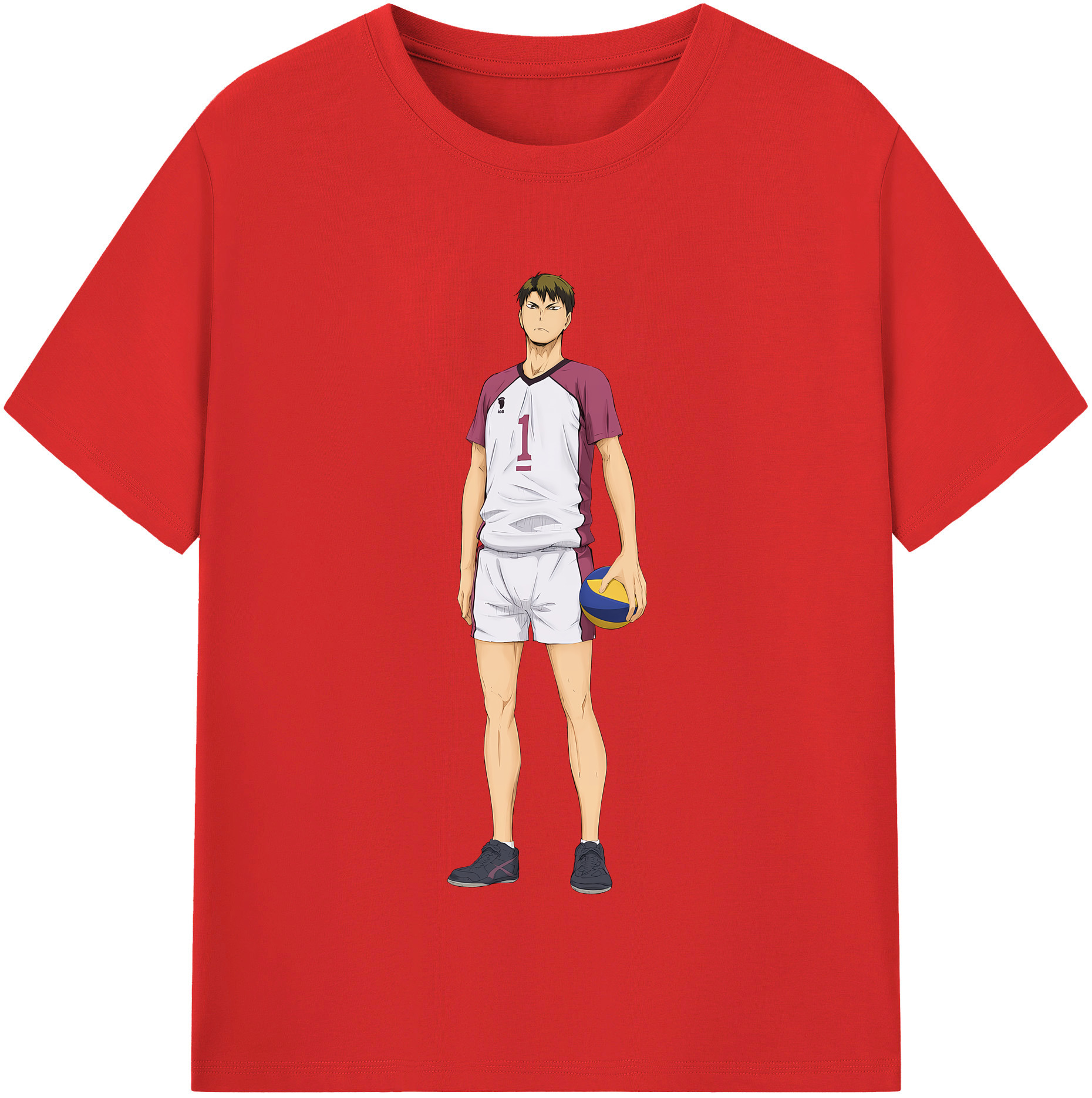 （画像用） ハイキュー!! Haikyu!! レディースカジュアルプリントTシャツ（綿100％）