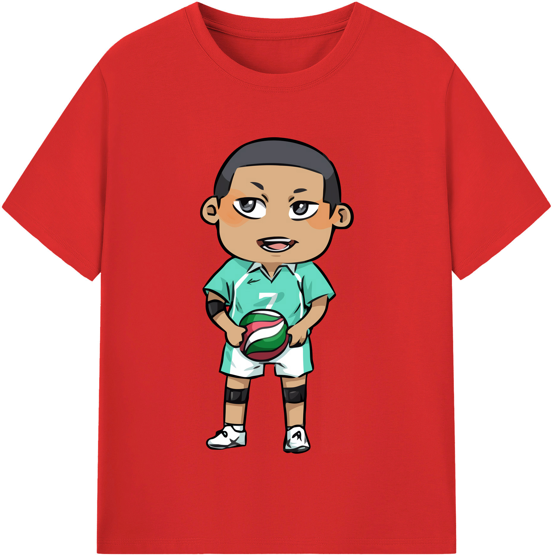 （画像用） ハイキュー!! Haikyu!! レディースカジュアルプリントTシャツ（綿100％）