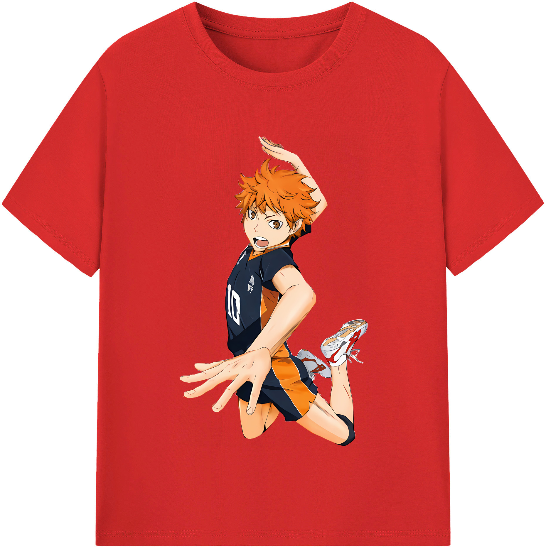 （画像用） ハイキュー!! Haikyu!! レディースカジュアルプリントTシャツ（綿100％）