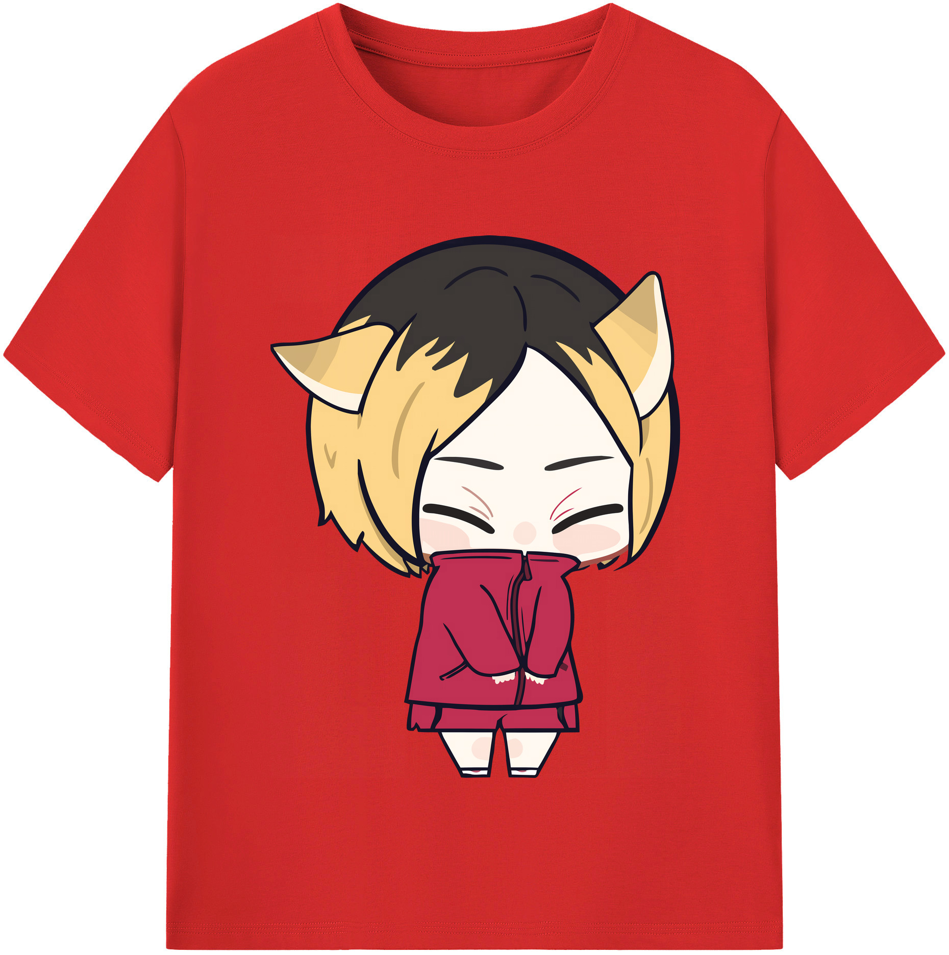 （画像用） ハイキュー!! Haikyu!! レディースカジュアルプリントTシャツ（綿100％）