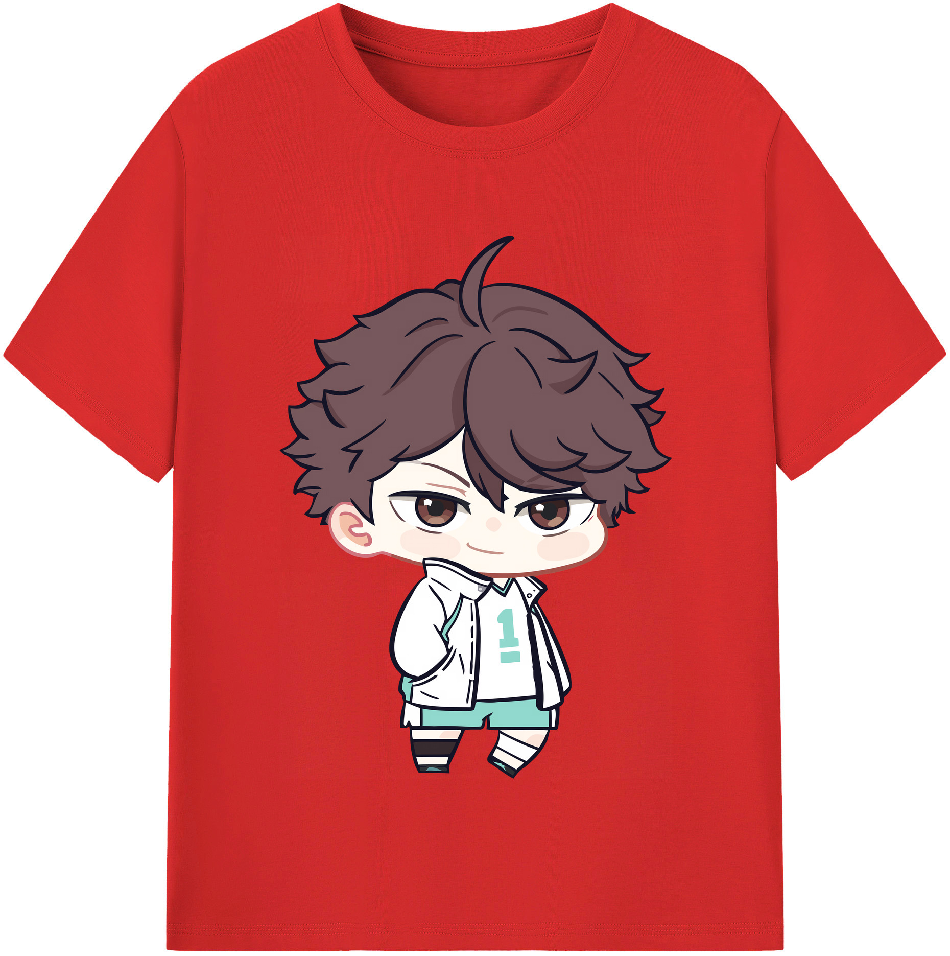 （画像用） ハイキュー!! Haikyu!! レディースカジュアルプリントTシャツ（綿100％）
