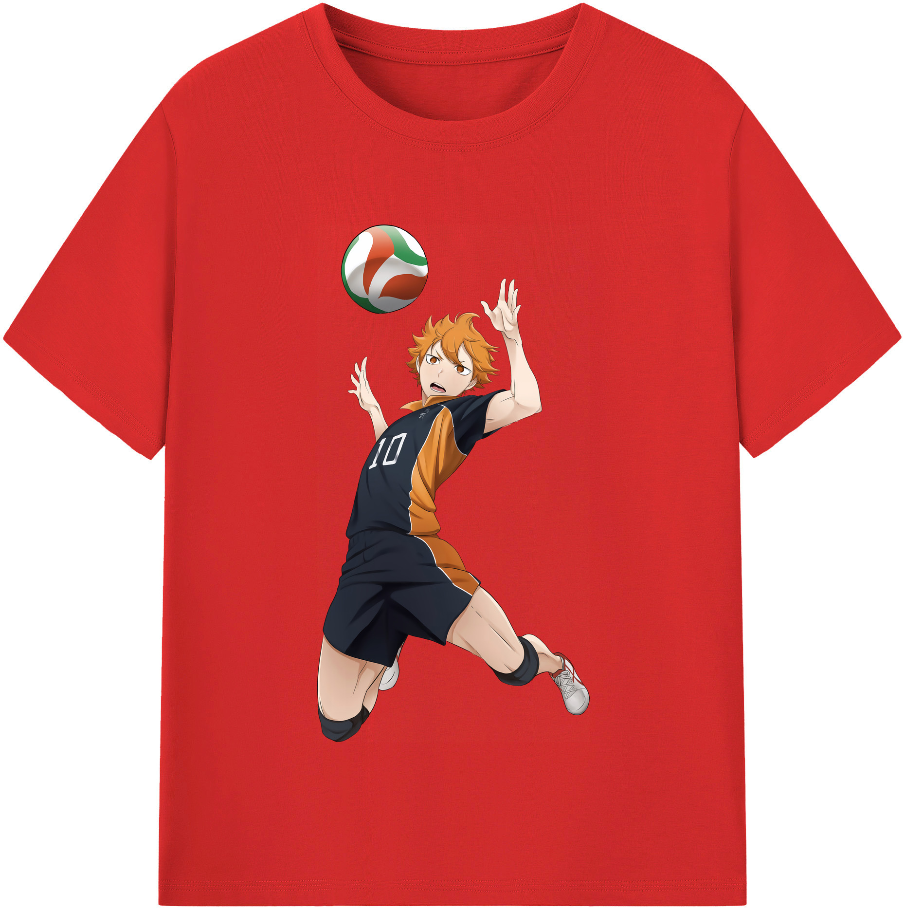 （画像用） ハイキュー!! Haikyu!! レディースカジュアルプリントTシャツ（綿100％）