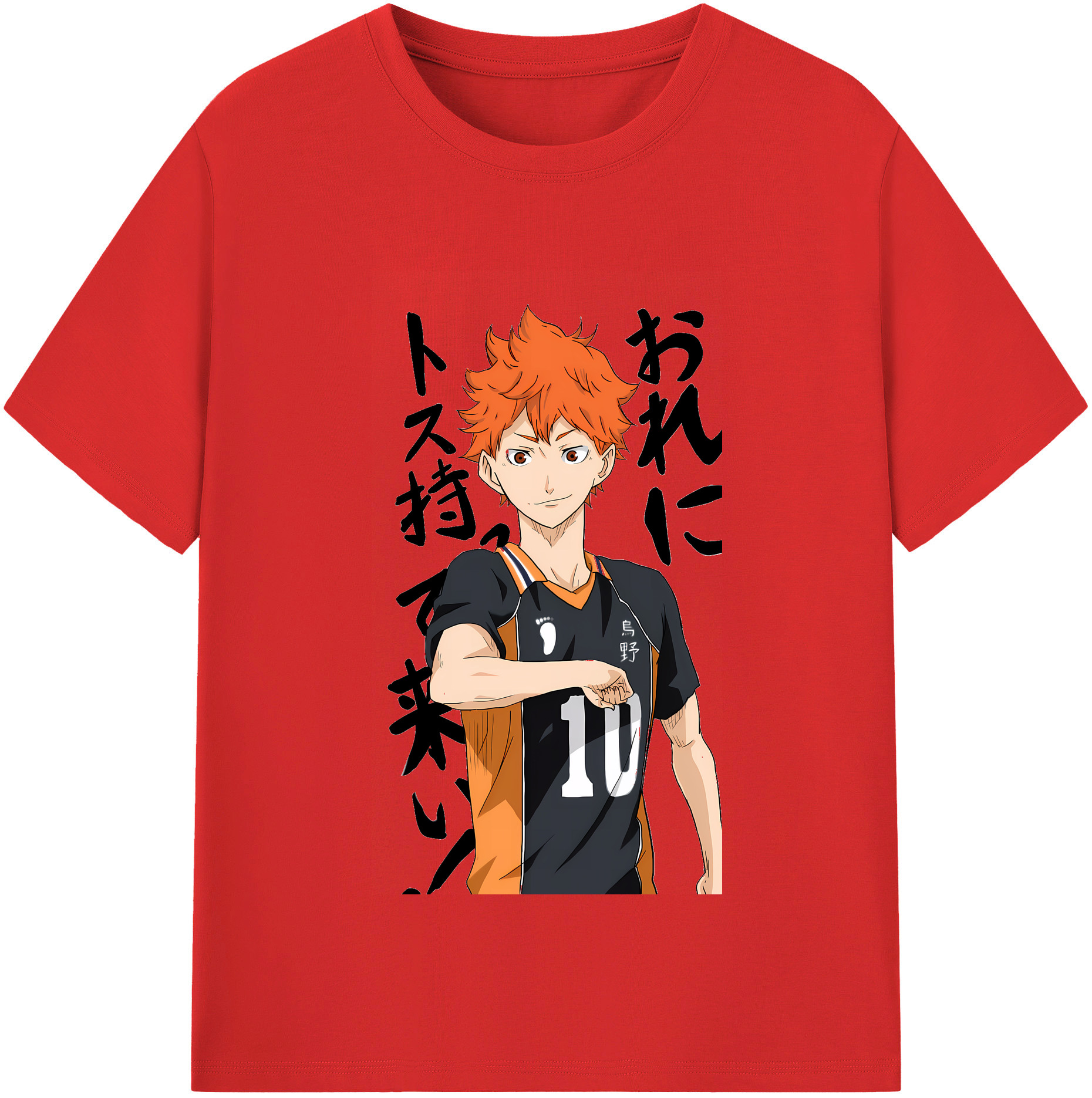 （画像用） ハイキュー!! Haikyu!! レディースカジュアルプリントTシャツ（綿100％）