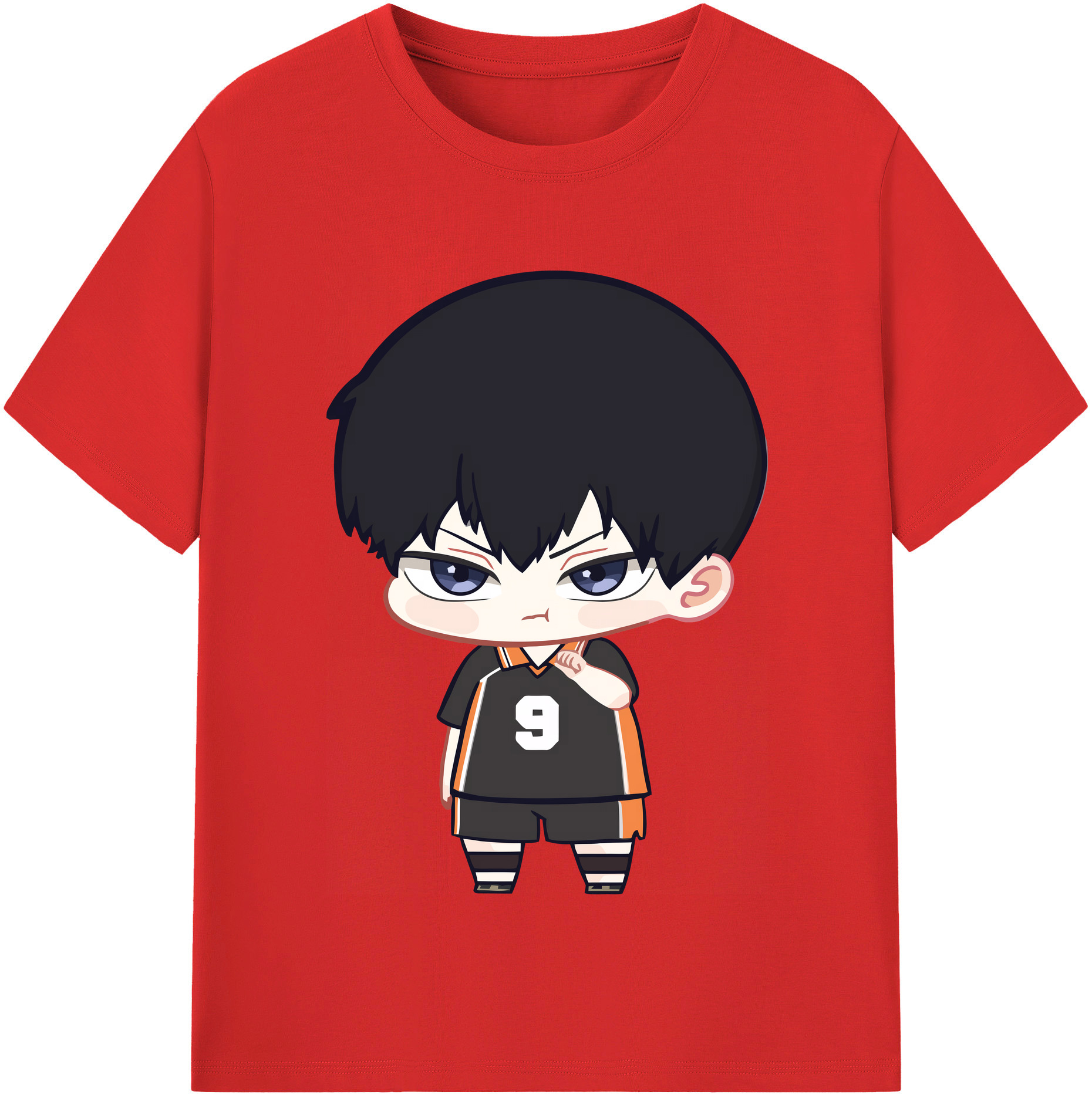 （画像用） ハイキュー!! Haikyu!! レディースカジュアルプリントTシャツ（綿100％）