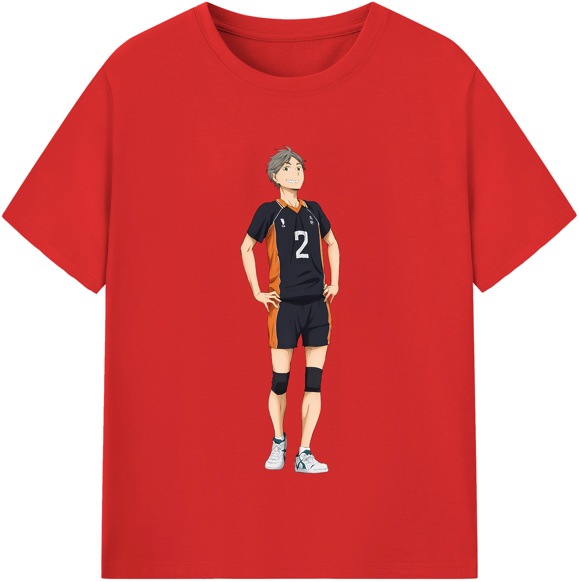 （画像用） ハイキュー!! Haikyu!! レディースカジュアルプリントTシャツ（綿100％）