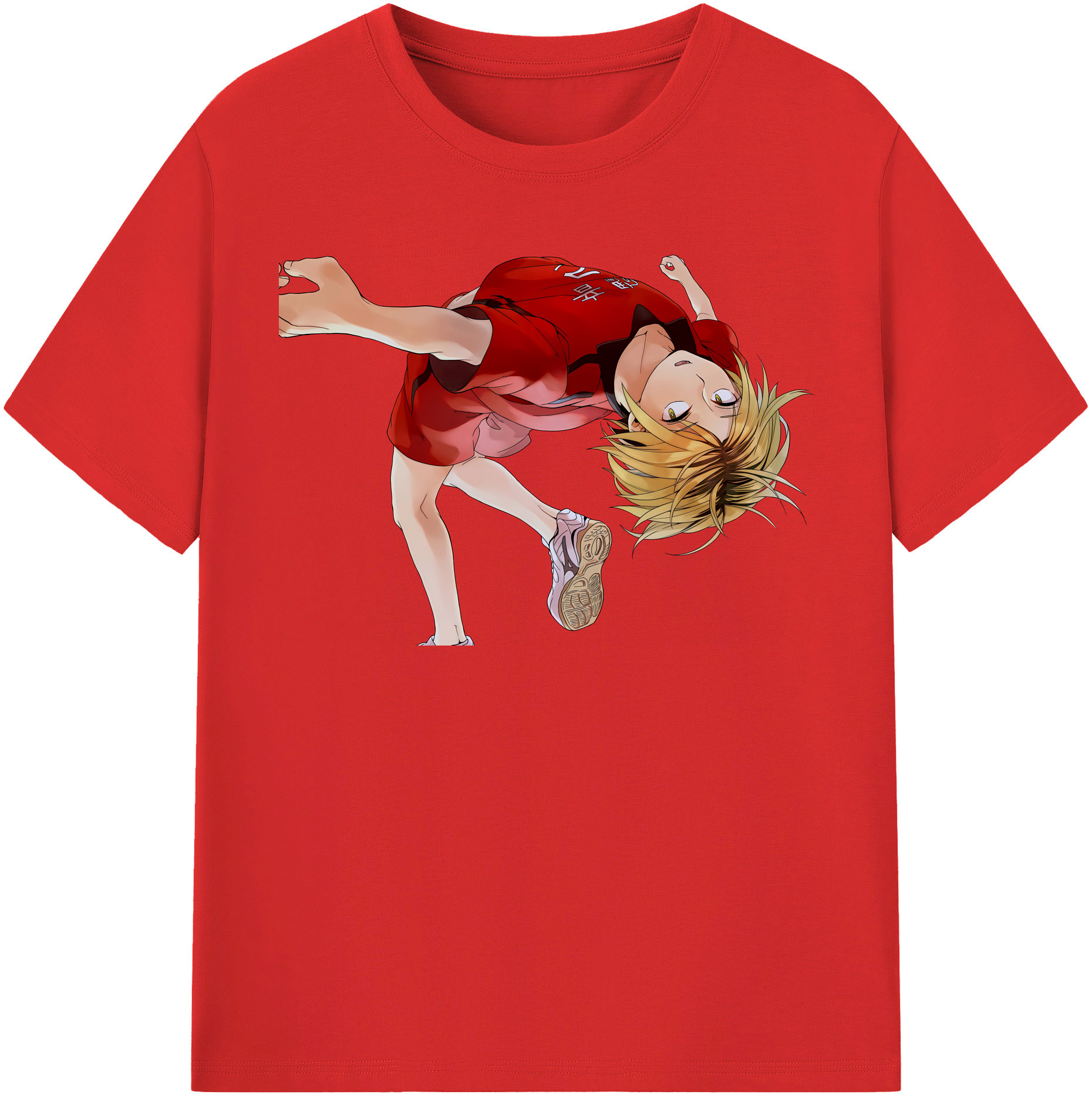 （画像用） ハイキュー!! Haikyu!! レディースカジュアルプリントTシャツ（綿100％）
