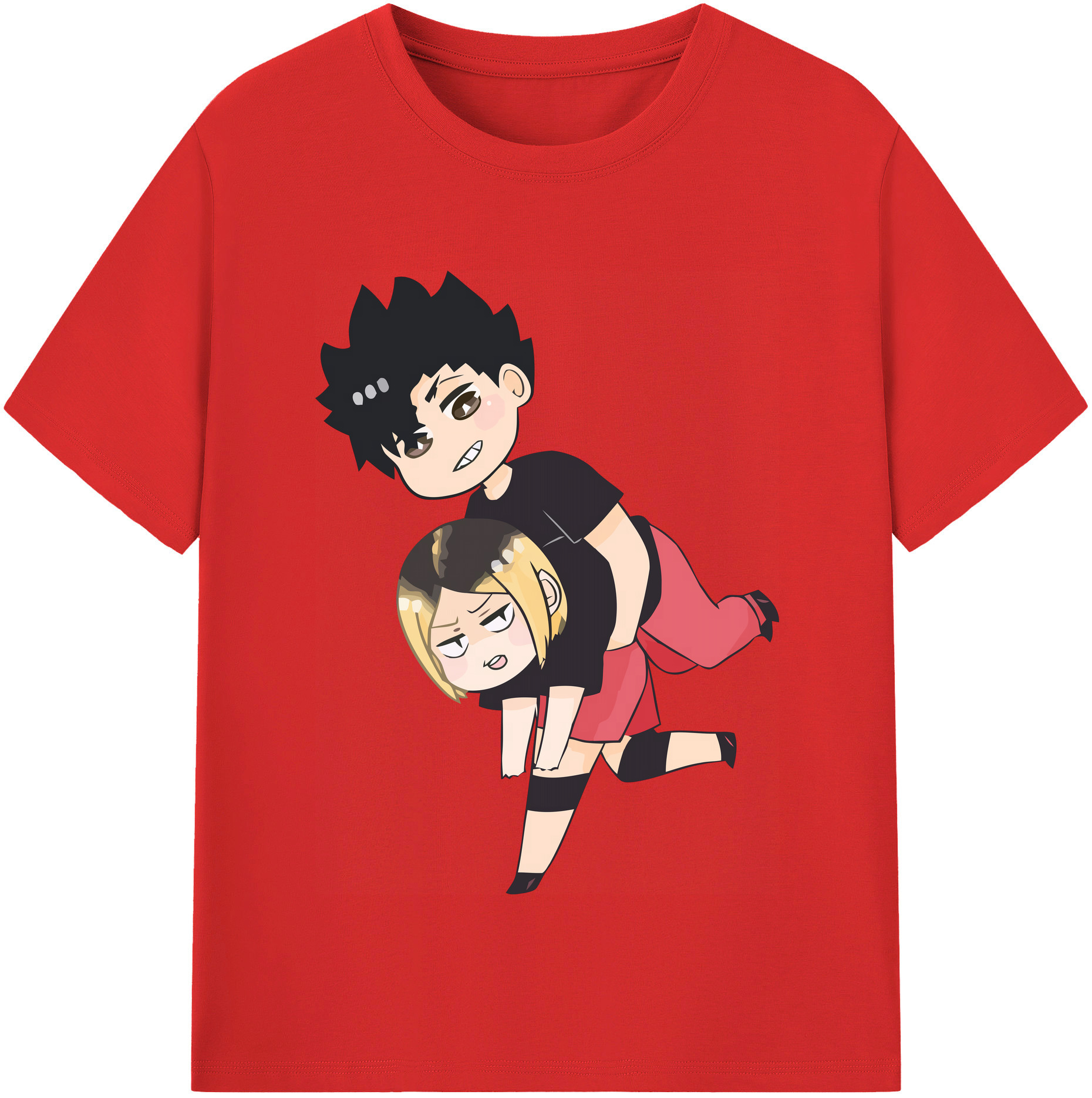 （画像用） ハイキュー!! Haikyu!! レディースカジュアルプリントTシャツ（綿100％）