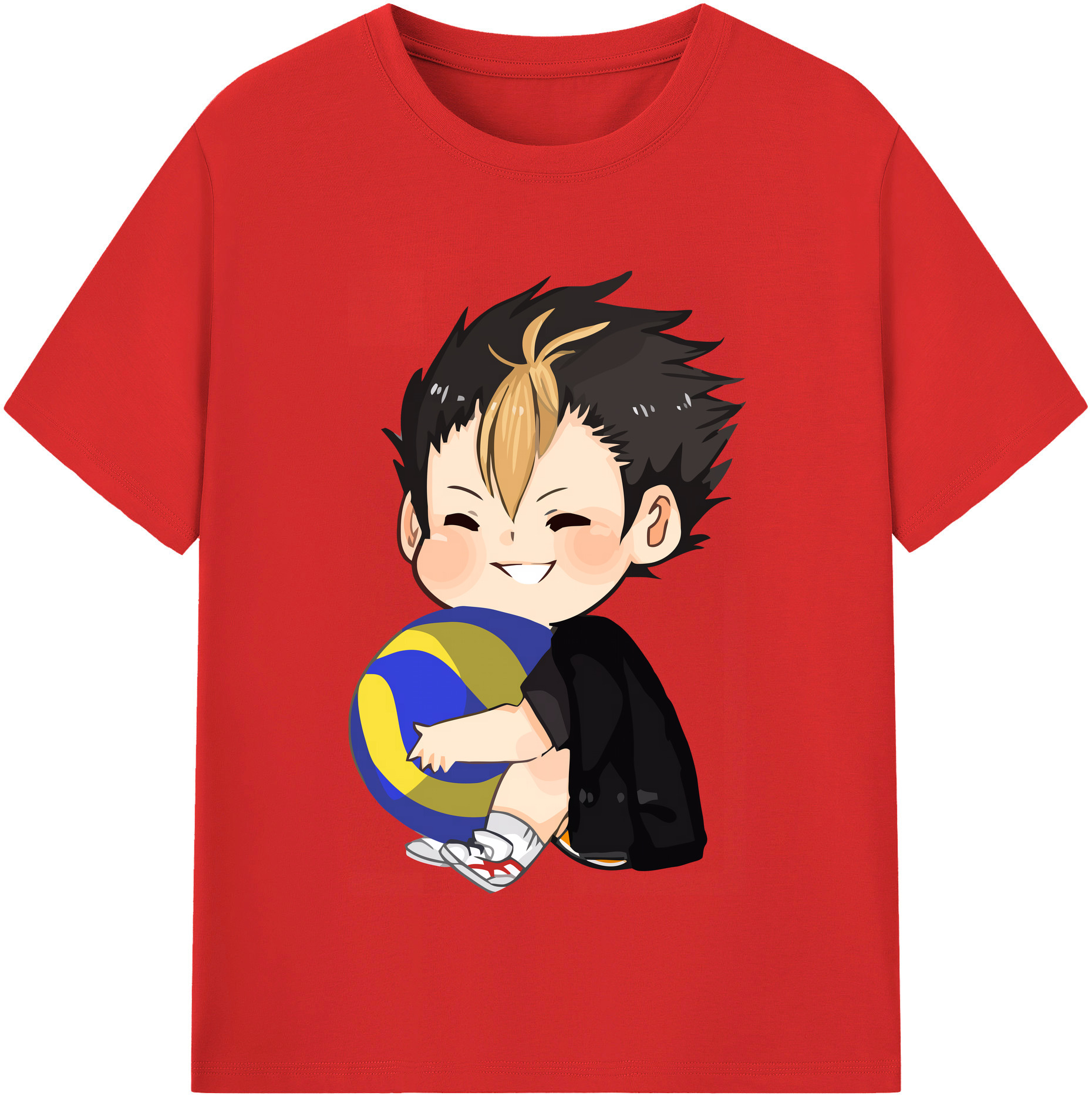 （画像用） ハイキュー!! Haikyu!! レディースカジュアルプリントTシャツ（綿100％）