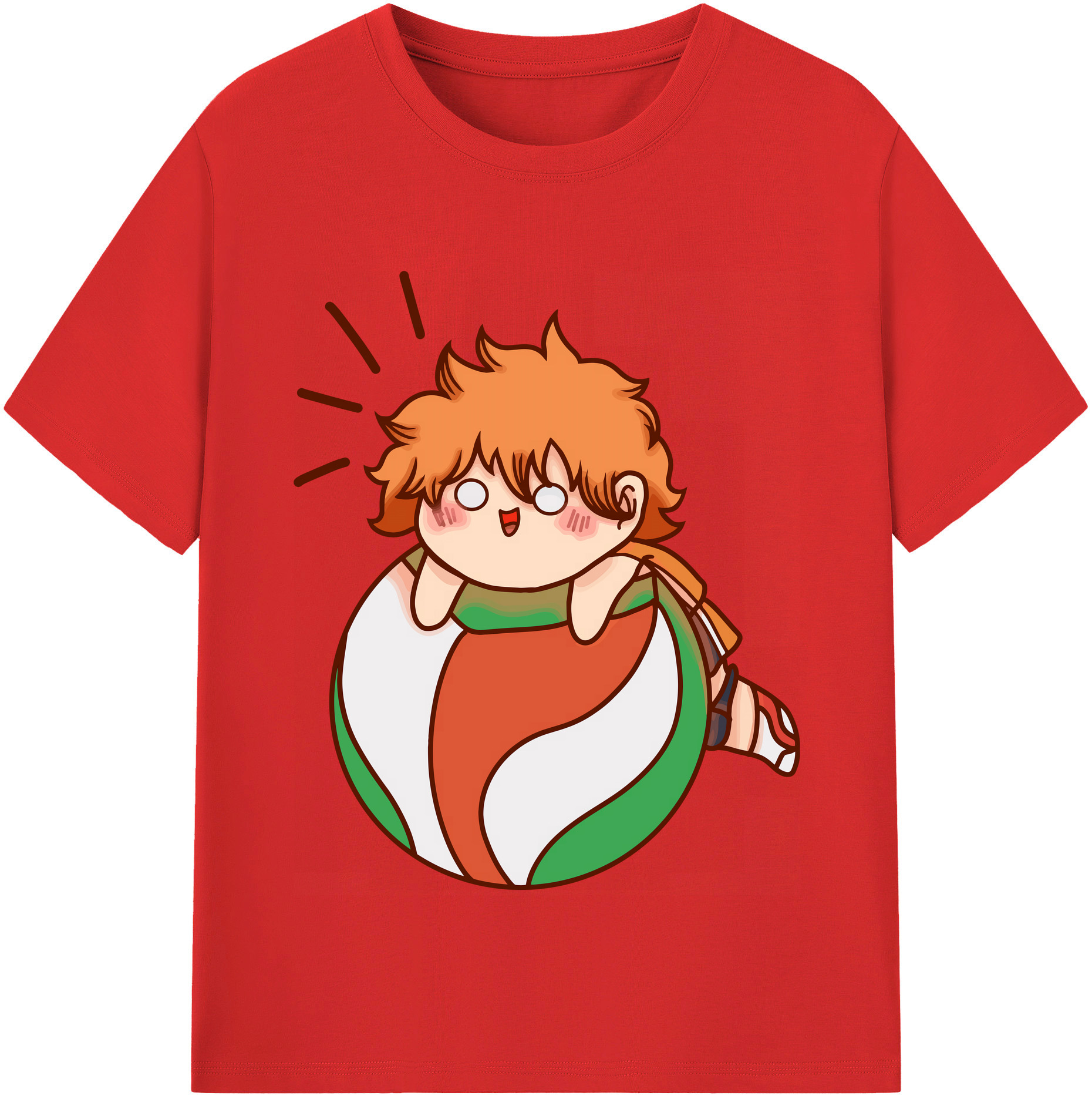 （画像用） ハイキュー!! Haikyu!! レディースカジュアルプリントTシャツ（綿100％）