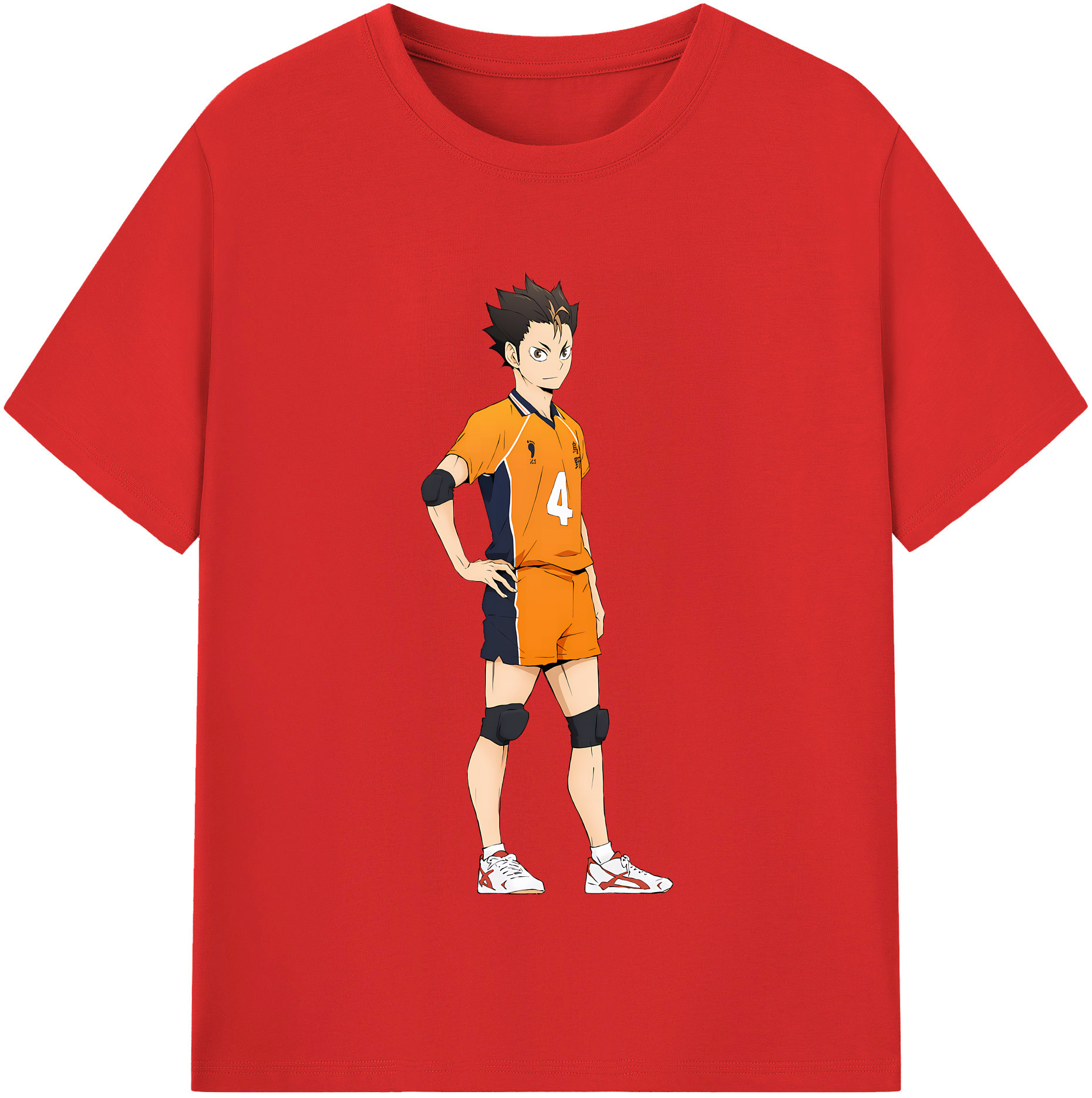 （画像用） ハイキュー!! Haikyu!! レディースカジュアルプリントTシャツ（綿100％）