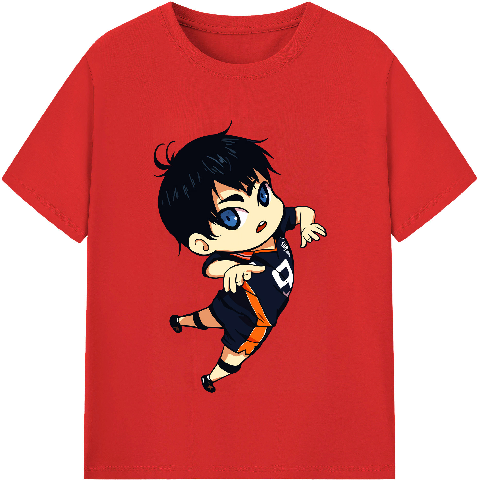 （画像用） ハイキュー!! Haikyu!! レディースカジュアルプリントTシャツ（綿100％）