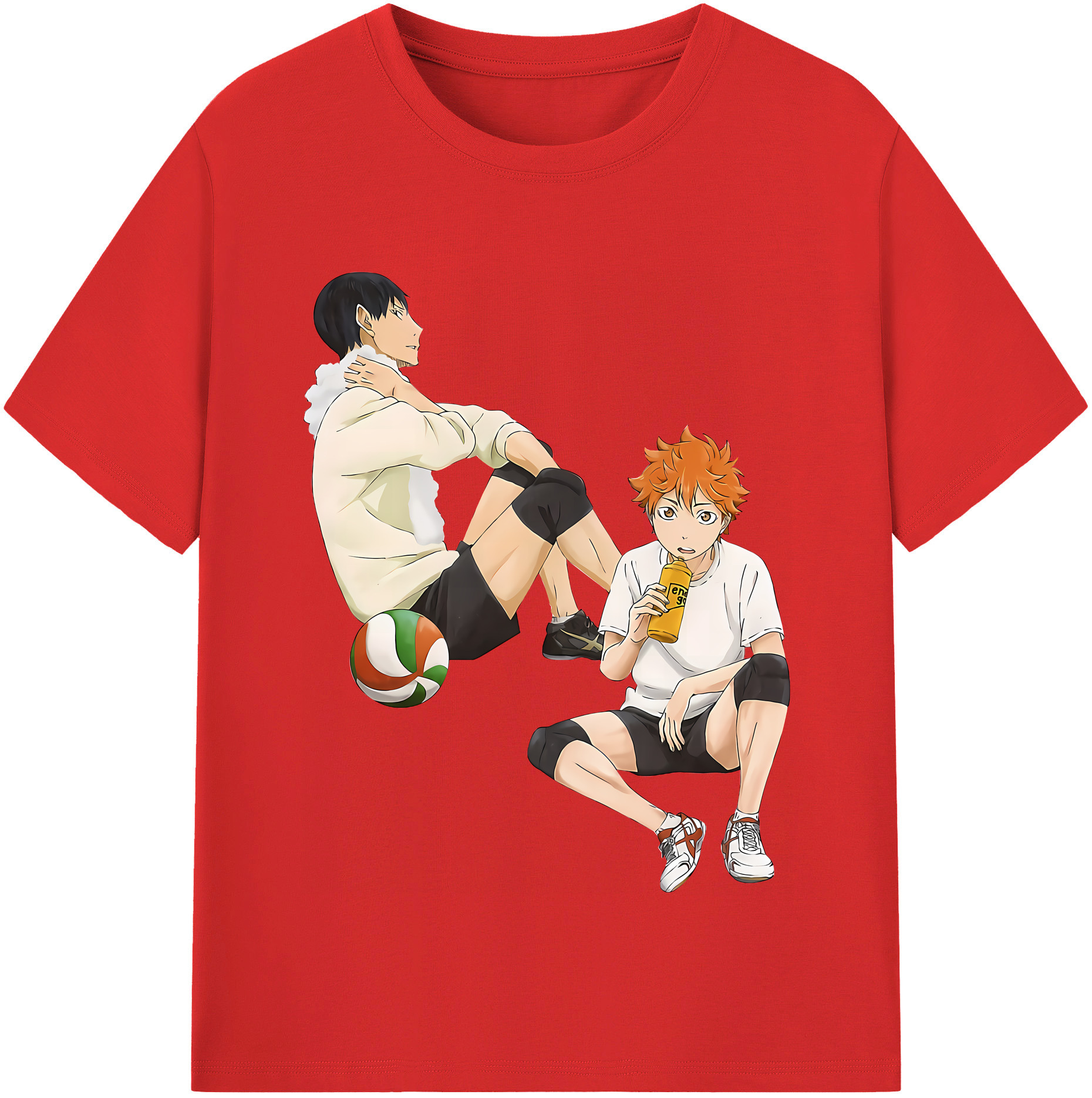 （画像用） ハイキュー!! Haikyu!! レディースカジュアルプリントTシャツ（綿100％）