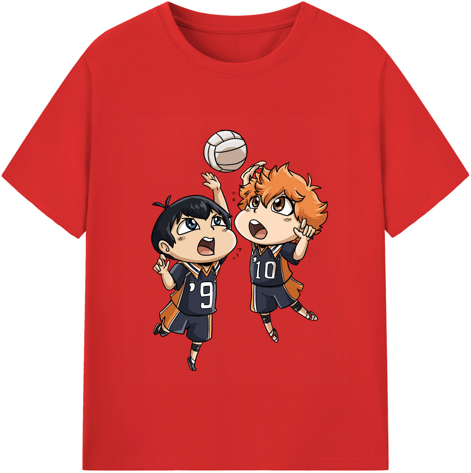 （画像用） ハイキュー!! Haikyu!! レディースカジュアルプリントTシャツ（綿100％）