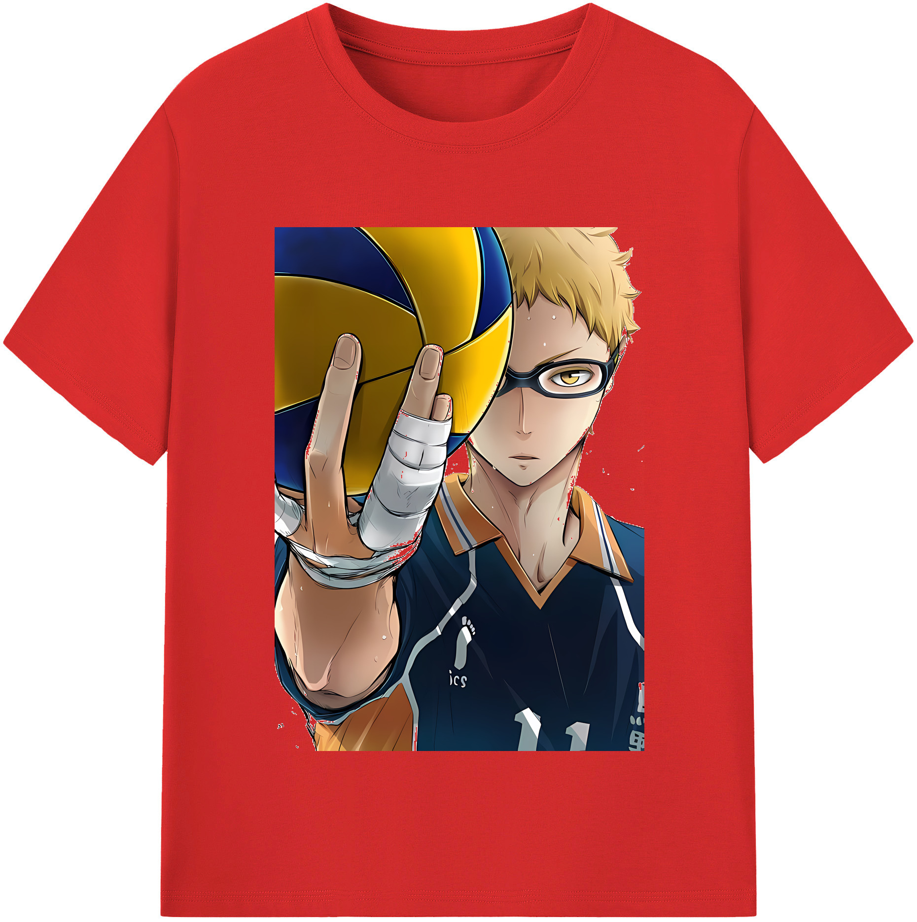 （画像用） ハイキュー!! Haikyu!! レディースカジュアルプリントTシャツ（綿100％）