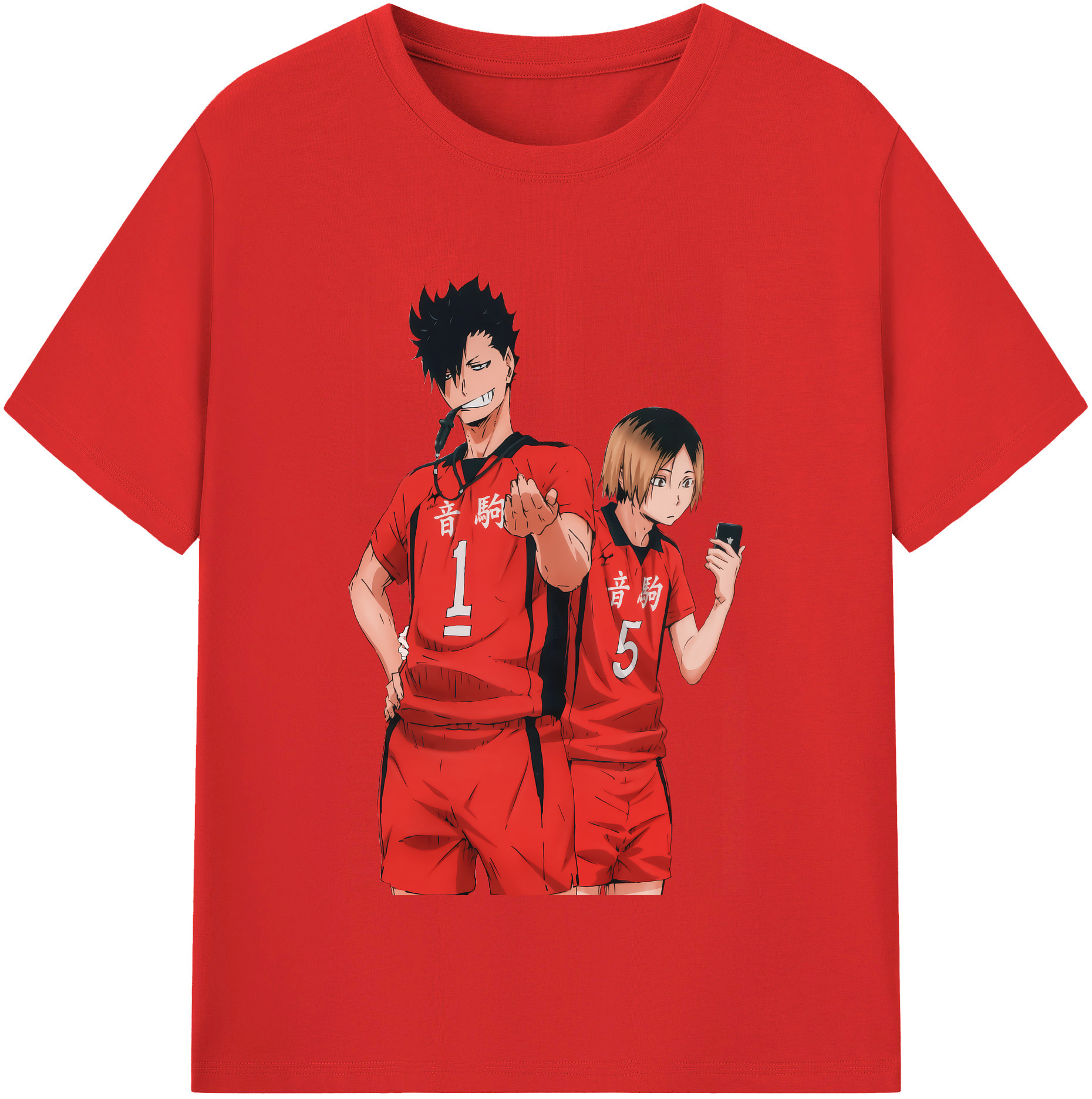 （画像用） ハイキュー!! Haikyu!! レディースカジュアルプリントTシャツ（綿100％）
