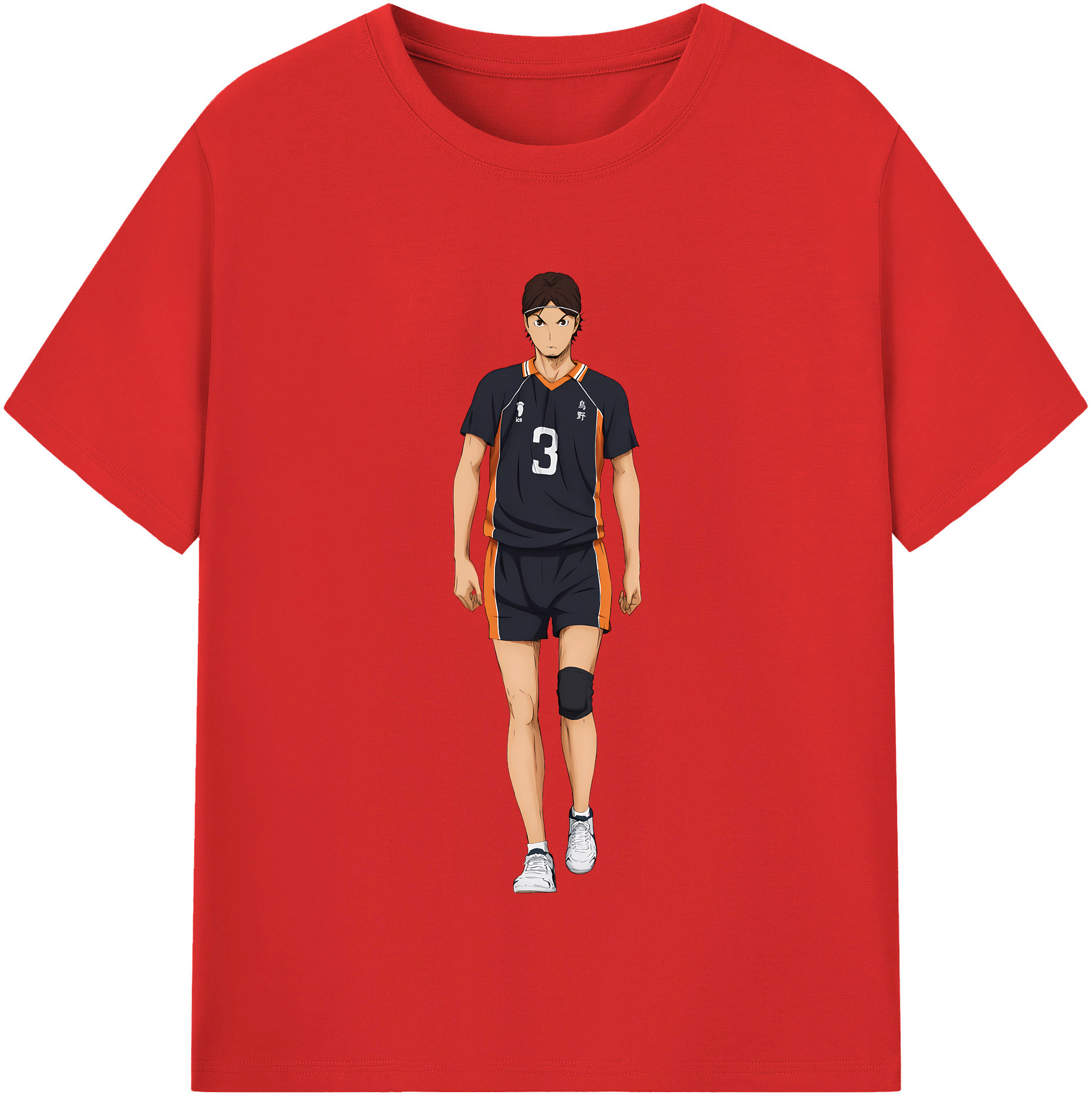 （画像用） ハイキュー!! Haikyu!! レディースカジュアルプリントTシャツ（綿100％）