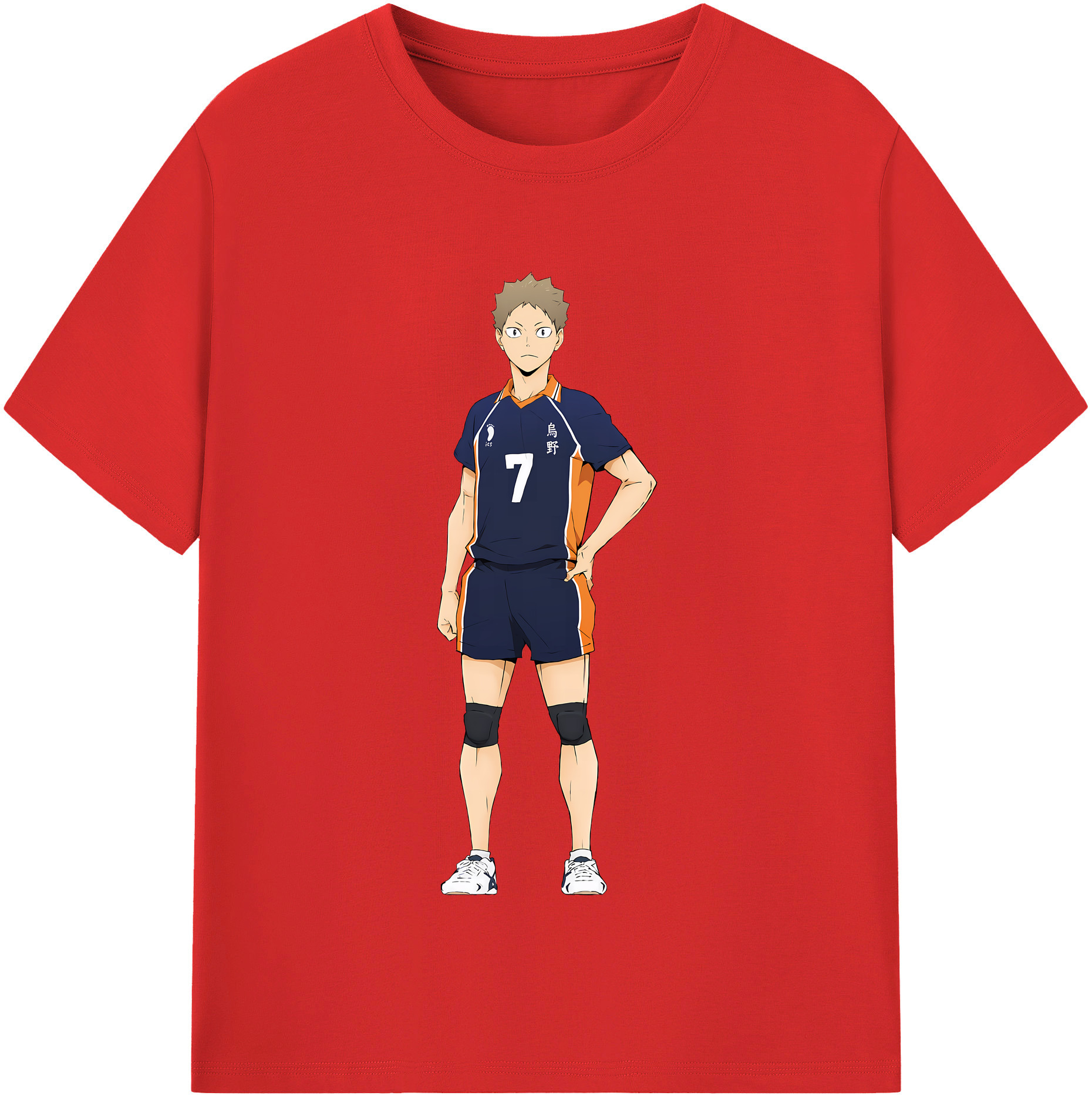 （画像用） ハイキュー!! Haikyu!! レディースカジュアルプリントTシャツ（綿100％）