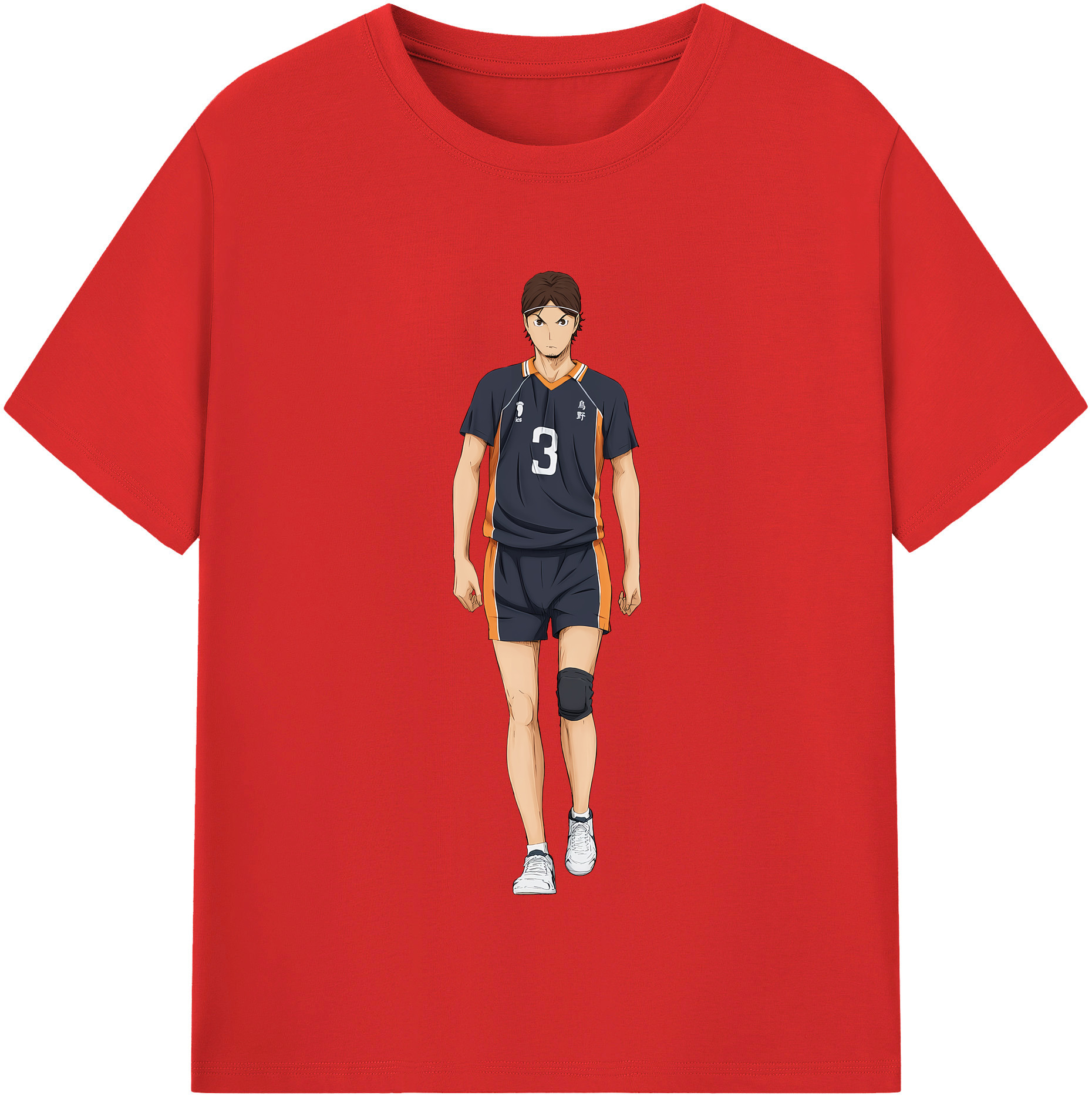 （画像用） ハイキュー!! Haikyu!! レディースカジュアルプリントTシャツ（綿100％）