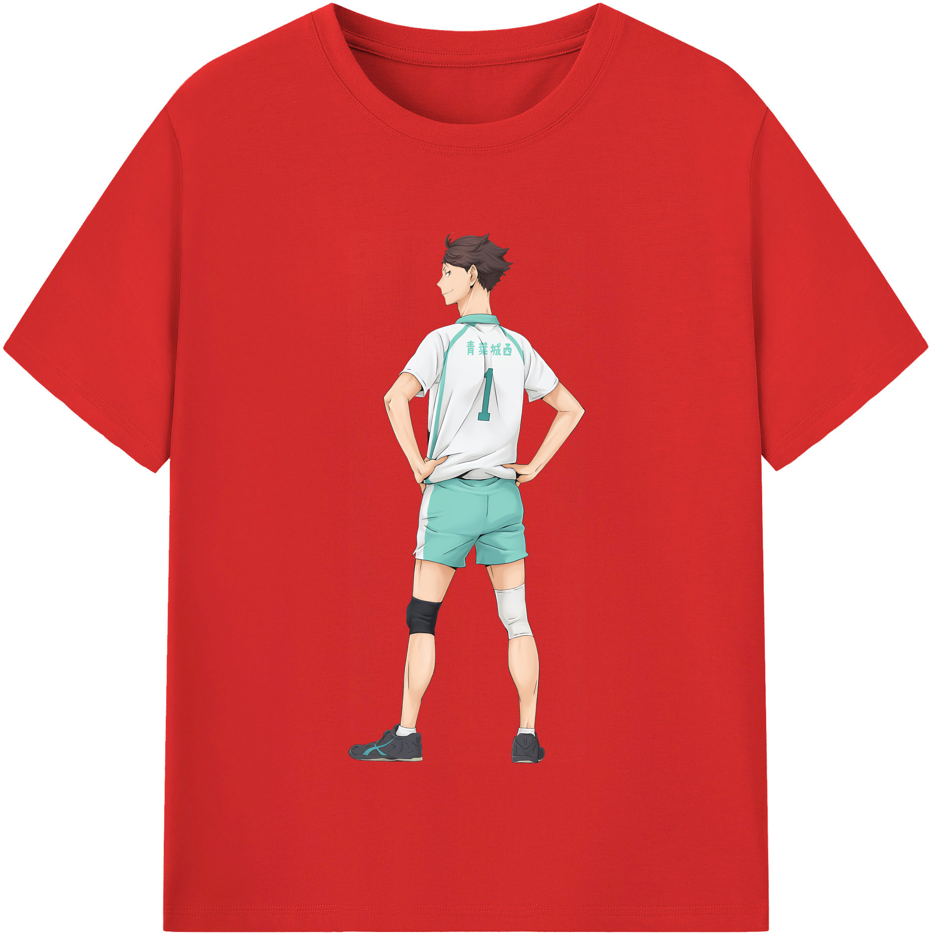 （画像用） ハイキュー!! Haikyu!! レディースカジュアルプリントTシャツ（綿100％）